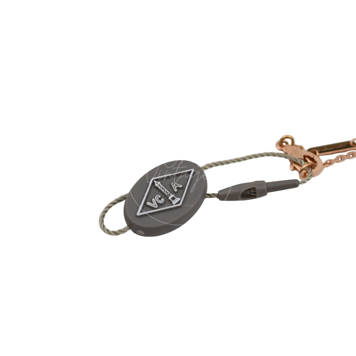 [Unused] Van Cleef & Arpels Vintage Alhambra Pendant Rose Gold Pink Mother of Pearl Diamond