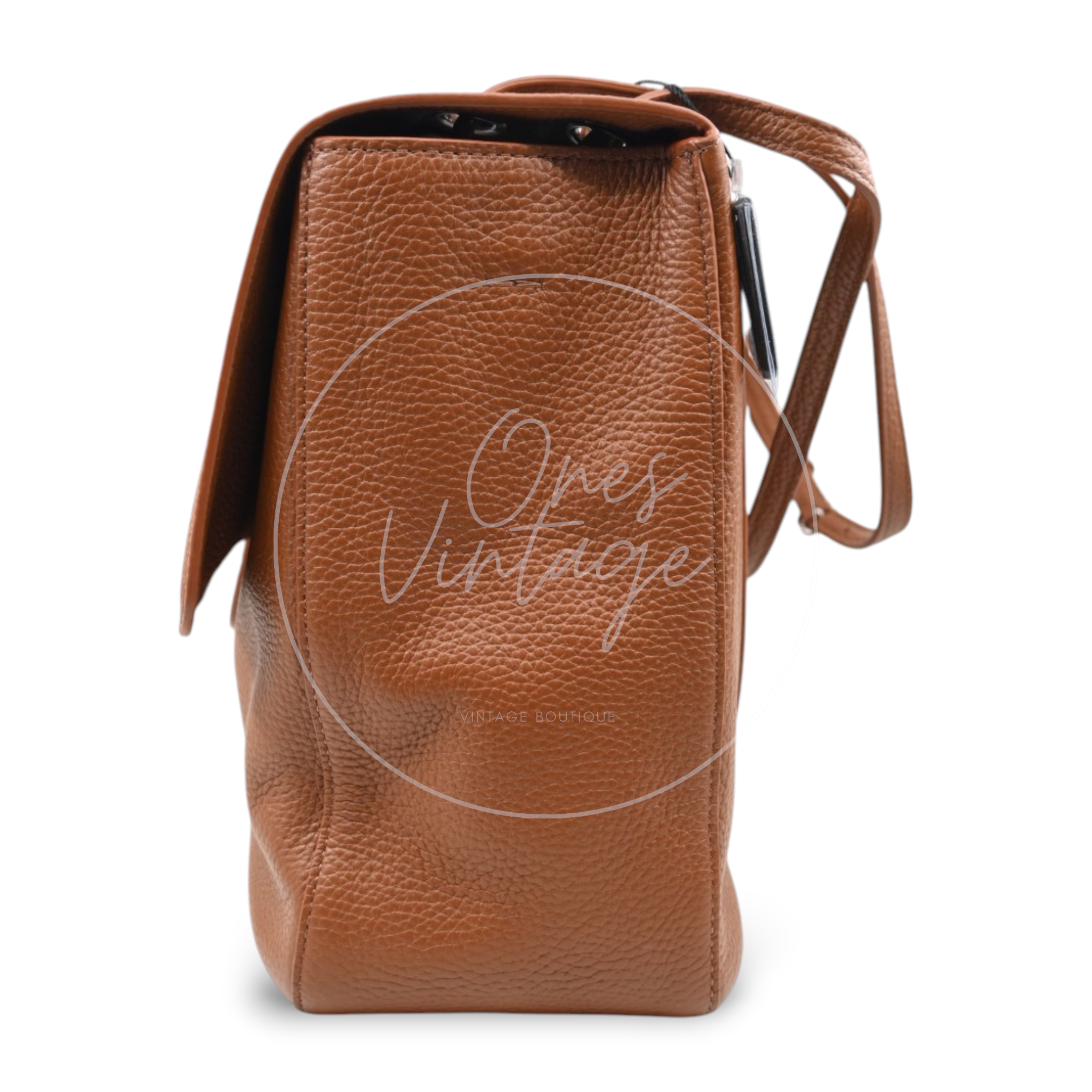 Chanel Maxi Flap Bag Grained Calfskin Caramel SHW Series X6