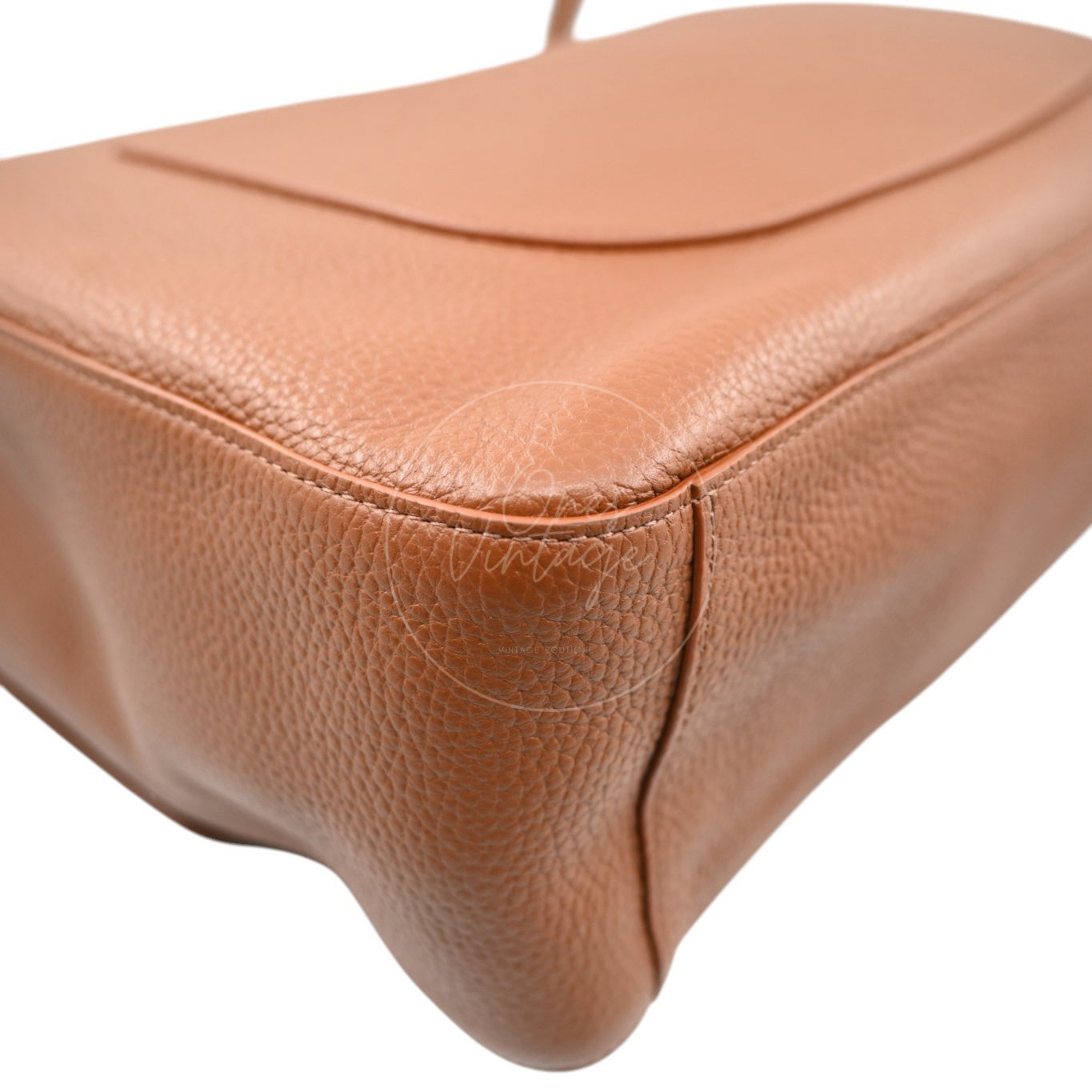 Chanel Maxi Flap Bag Grained Calfskin Caramel SHW Series X6