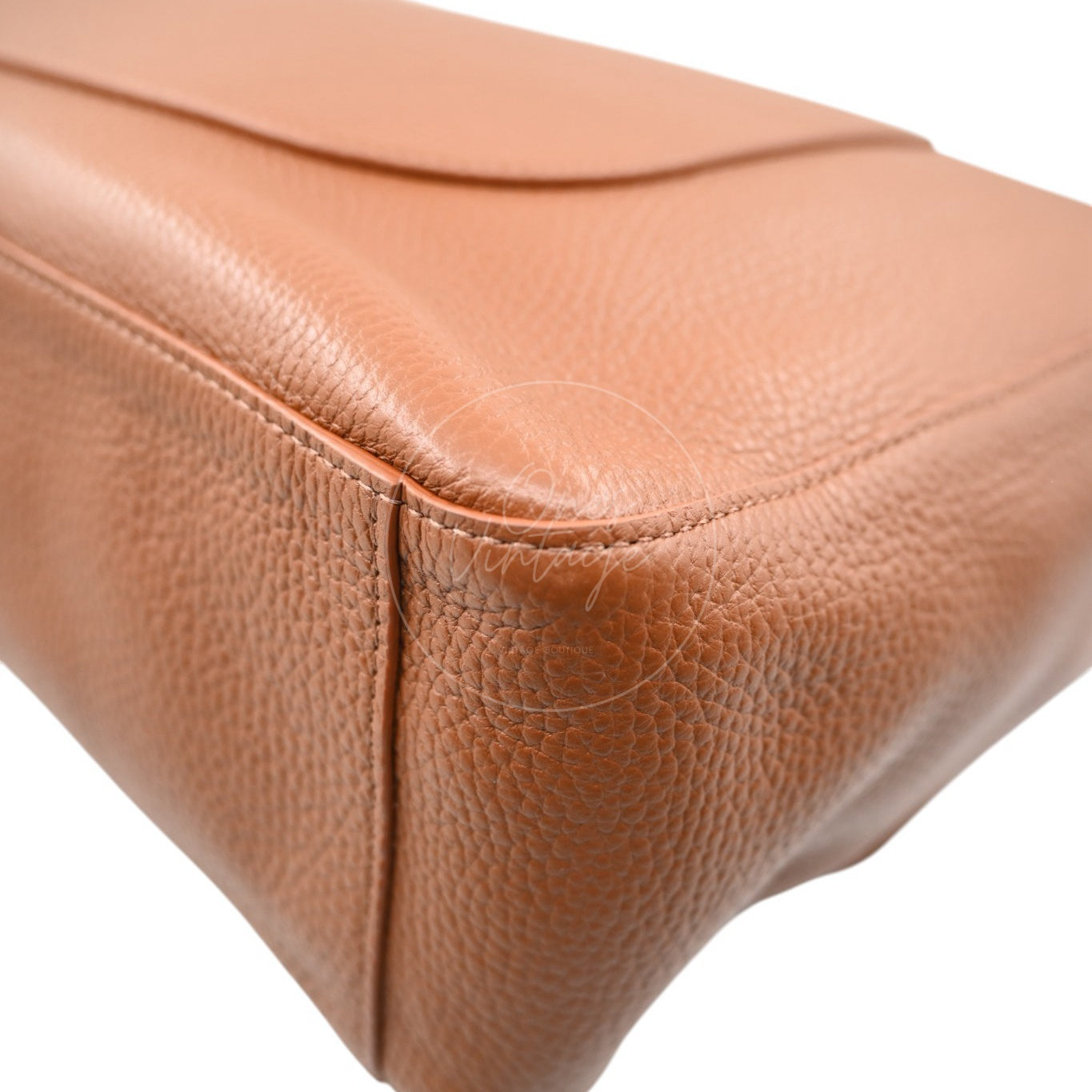Chanel Maxi Flap Bag Grained Calfskin Caramel SHW Series X6