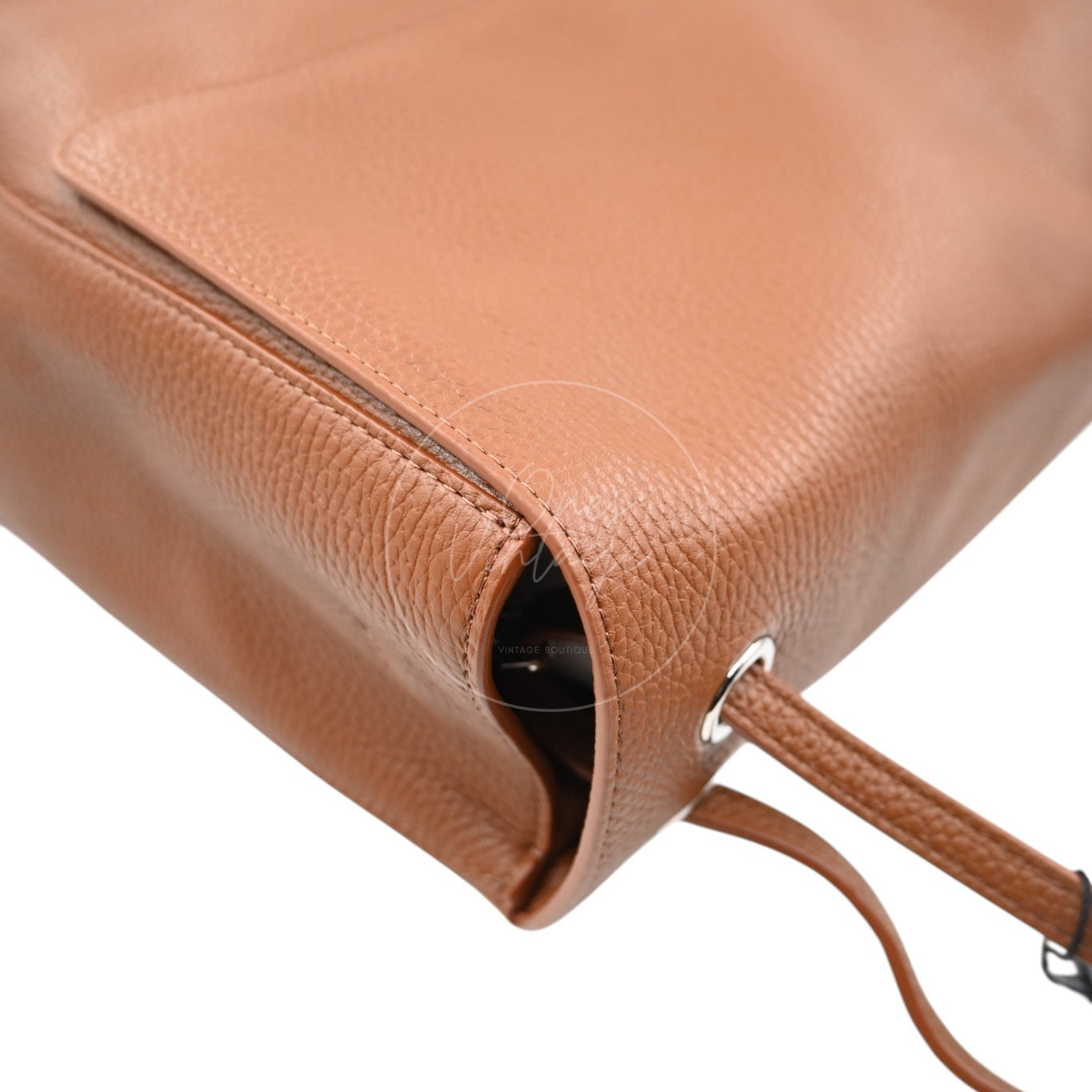 Chanel Maxi Flap Bag Grained Calfskin Caramel SHW Series X6