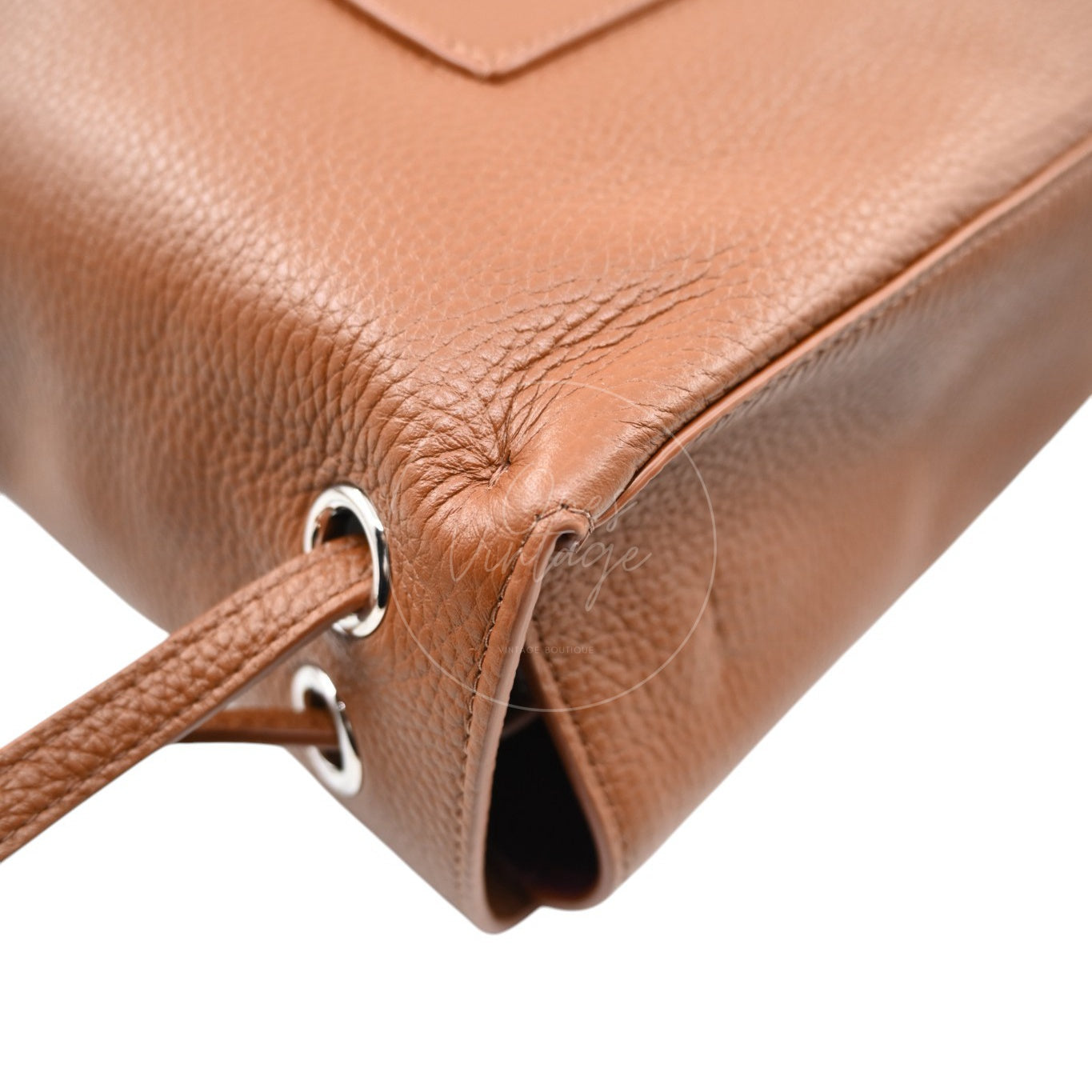 Chanel Maxi Flap Bag Grained Calfskin Caramel SHW Series X6