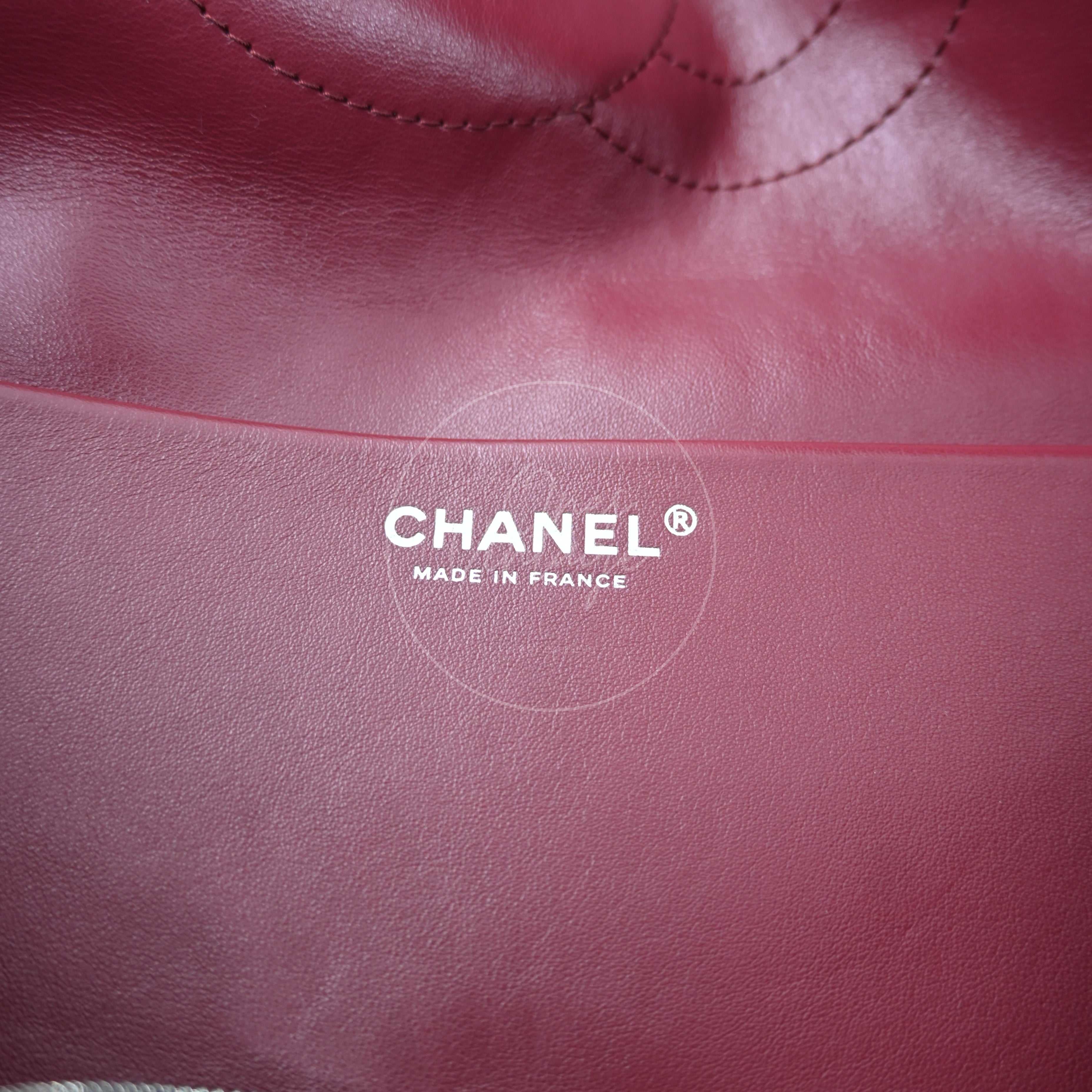Chanel Maxi Flap Bag Grained Calfskin Caramel SHW Series X6