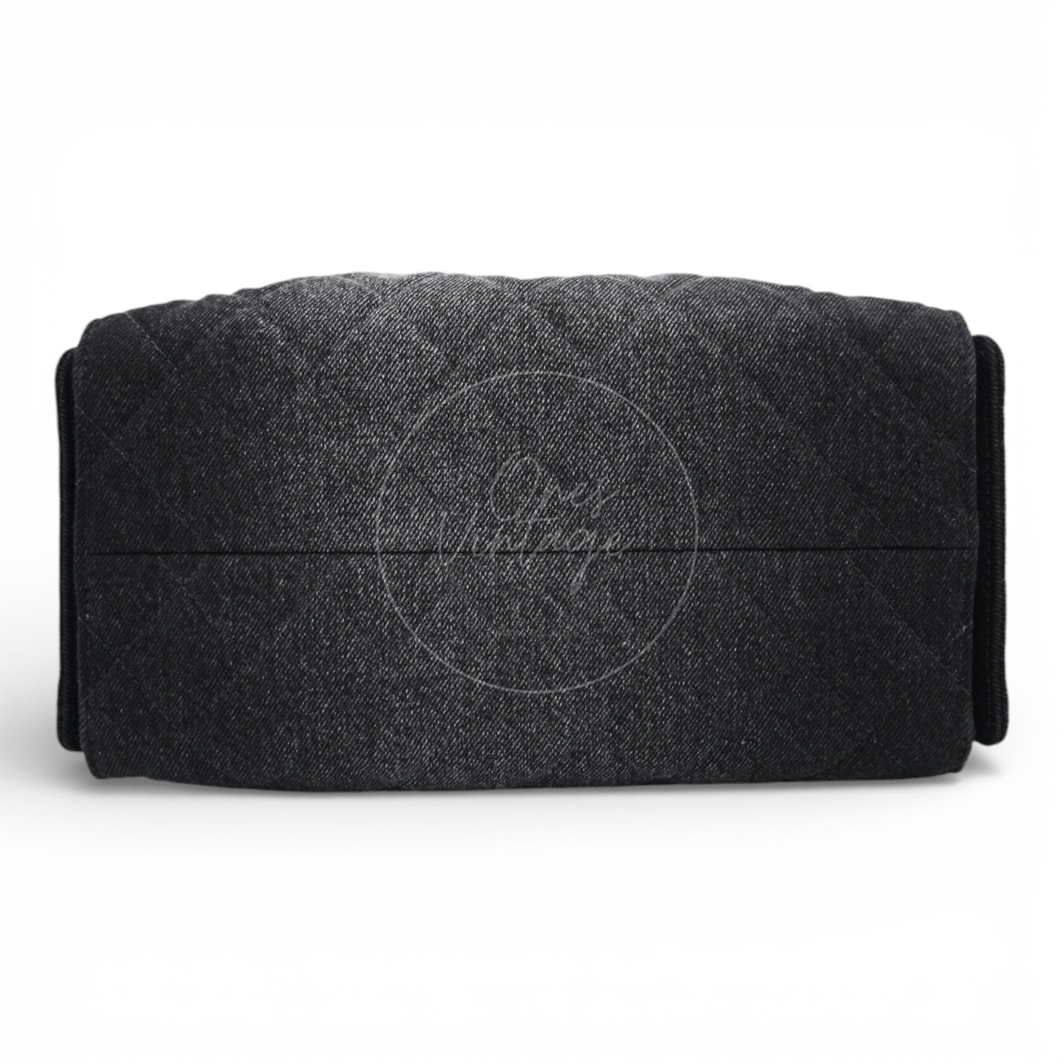 [Unused] Chanel 25 Small Black Denim Handbag