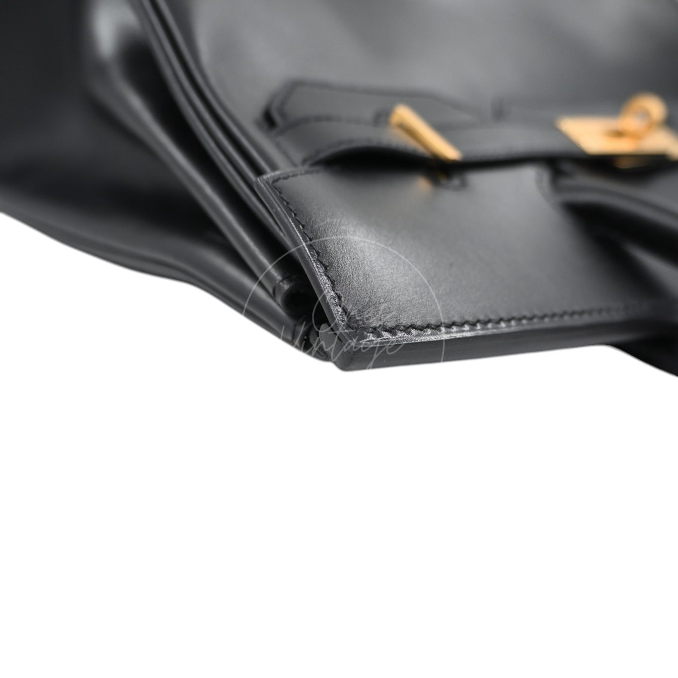 Hermes Birkin HAC 32 Box Calfskin GHW Black Square A