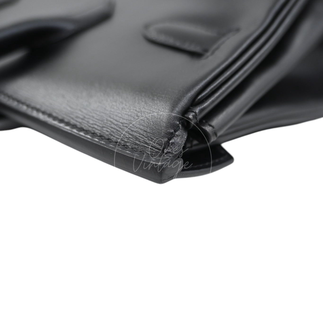 Hermes Birkin HAC 32 Box Calfskin GHW Black Square A