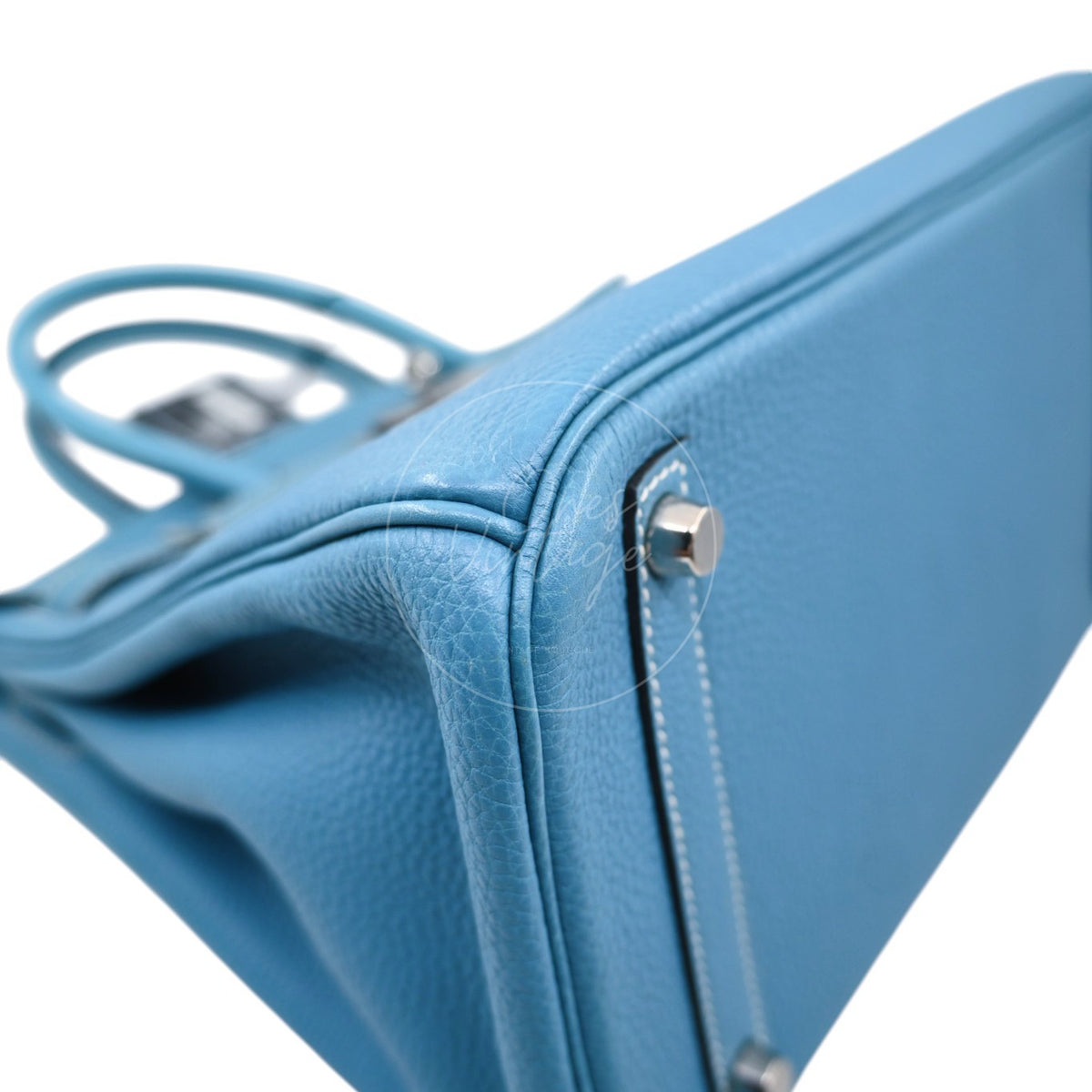 Hermes Birkin 30 Togo Denim Jean PHW Square I