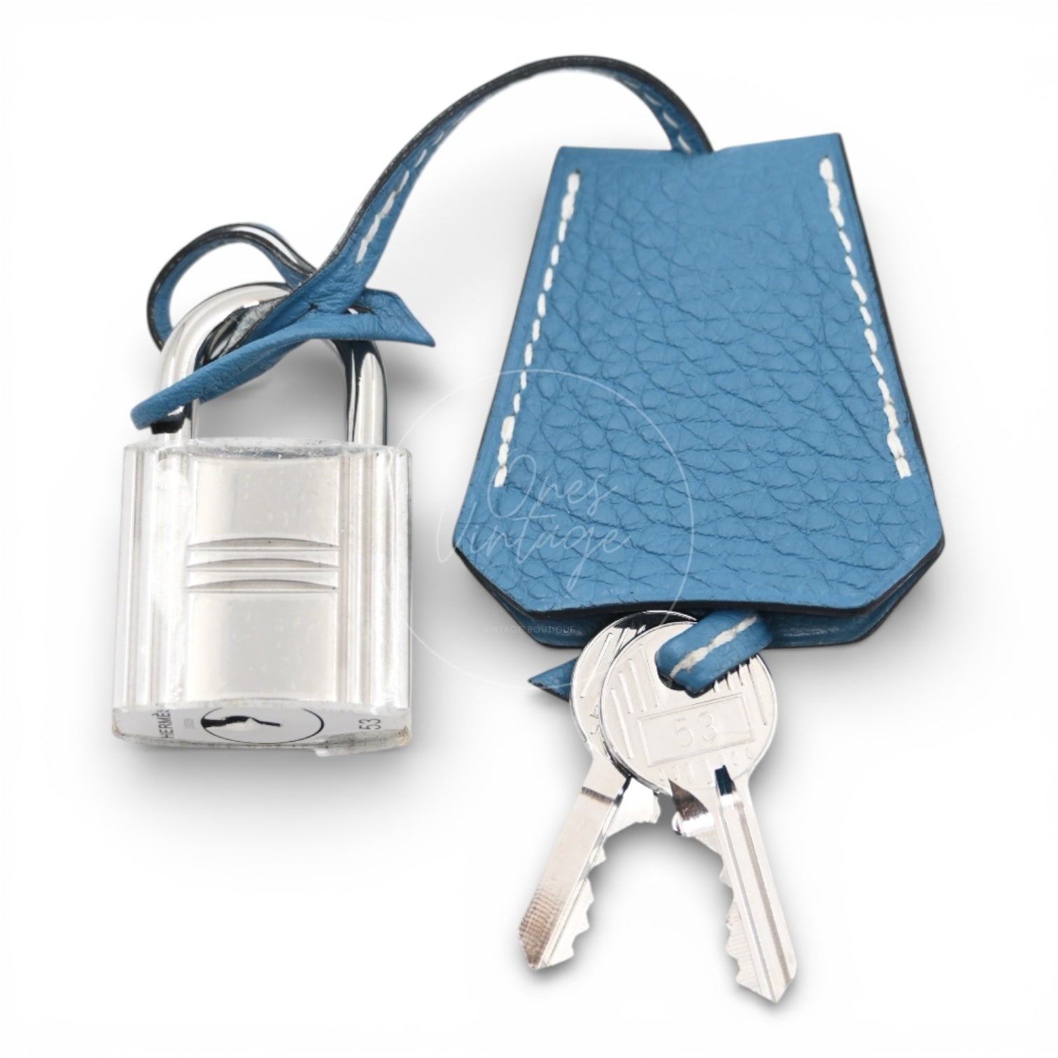 [Pre-owned] Hermes Birkin Shoulder Denim Jean Blue Handbag