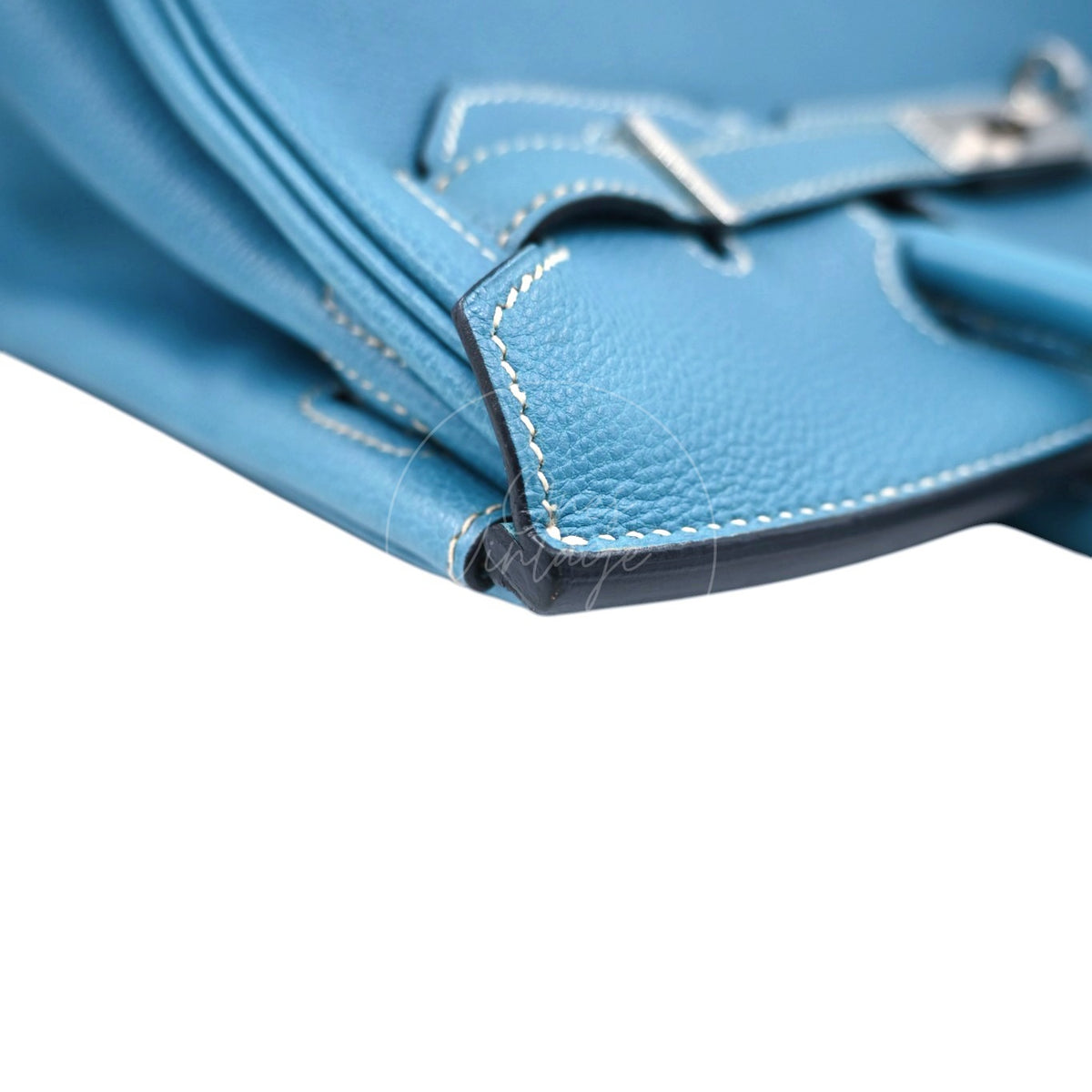 Hermes Birkin 30 Togo Denim Jean PHW Square I