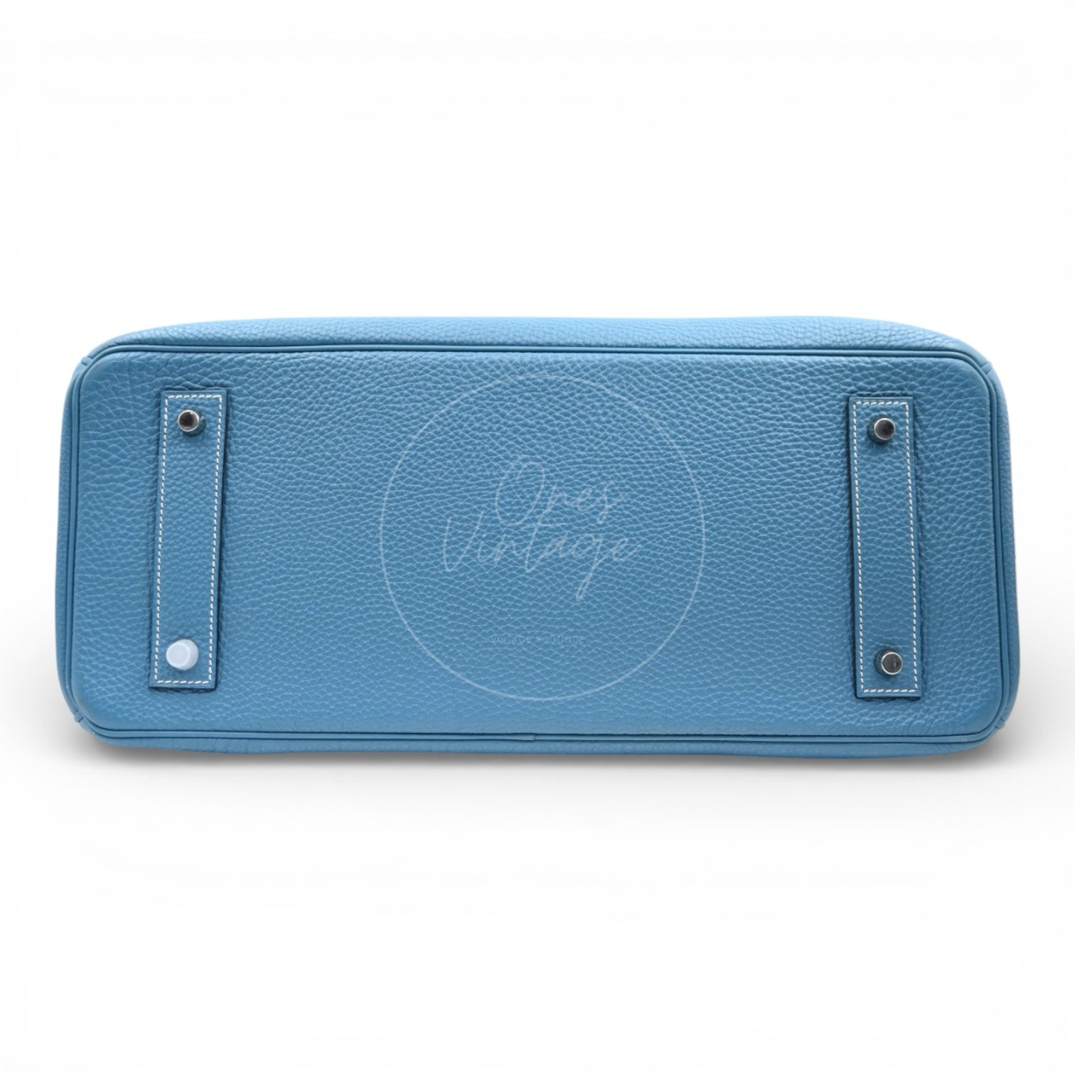 [Pre-owned] Hermes Birkin Shoulder Denim Jean Blue Handbag