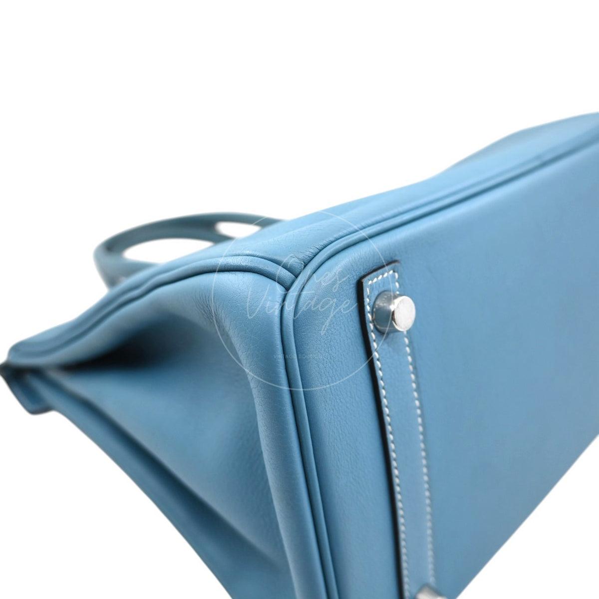 Hermes Birkin 30 PHW Blue Jean Togo Square K