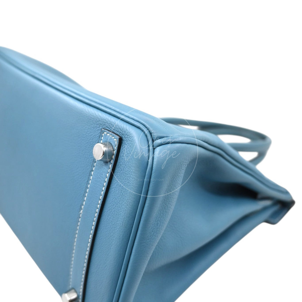 Hermes Birkin 30 PHW Blue Jean Togo Square K