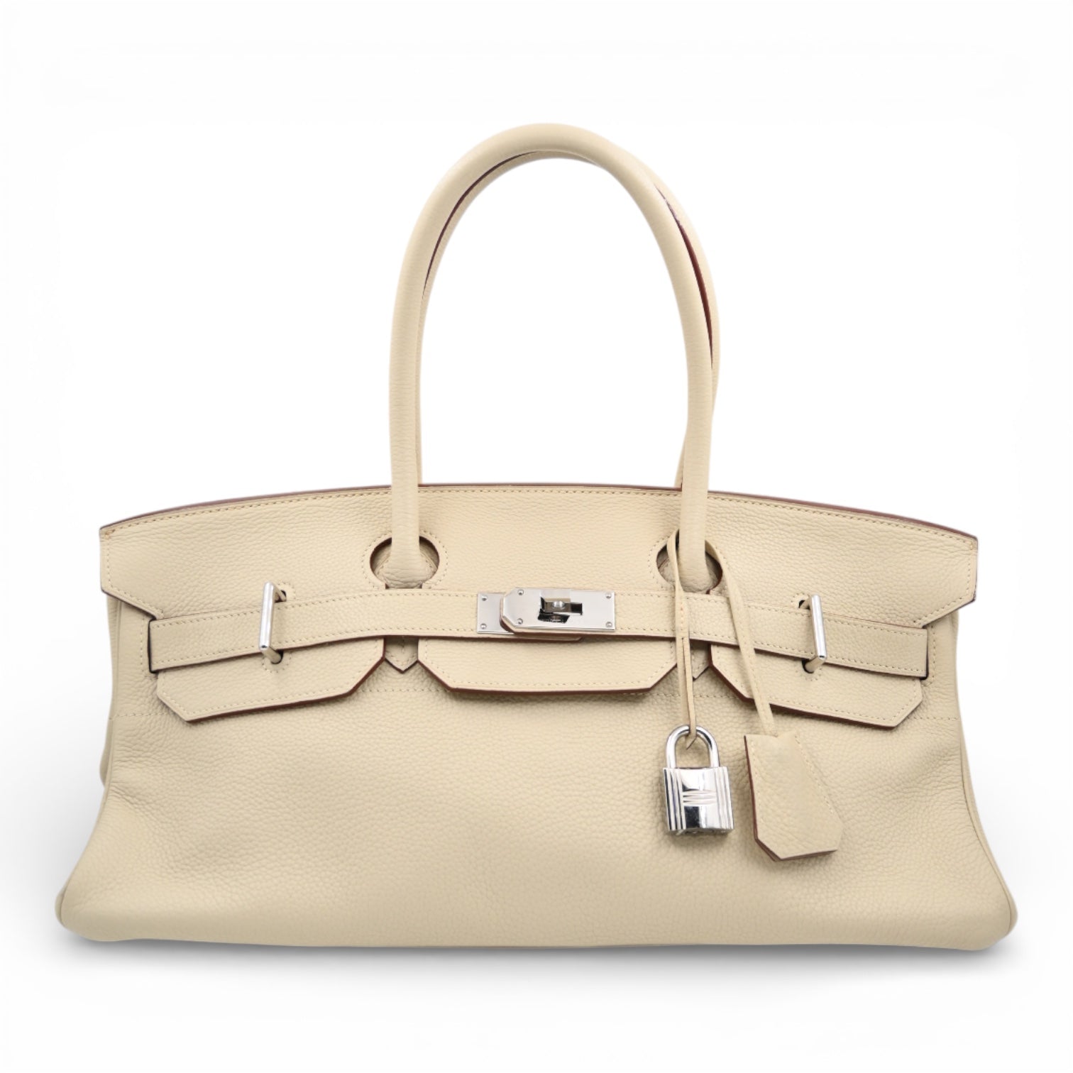 [Pre-owned] Hermes Birkin Shoulder 3C Parchemin Stamp Square K Handbag