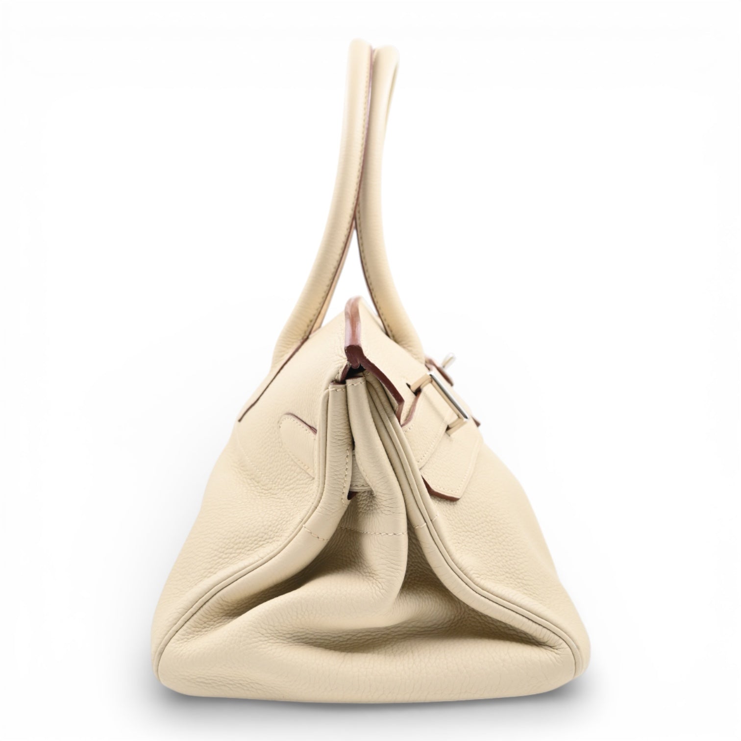 [Pre-owned] Hermes Birkin Shoulder 3C Parchemin Stamp Square K Handbag