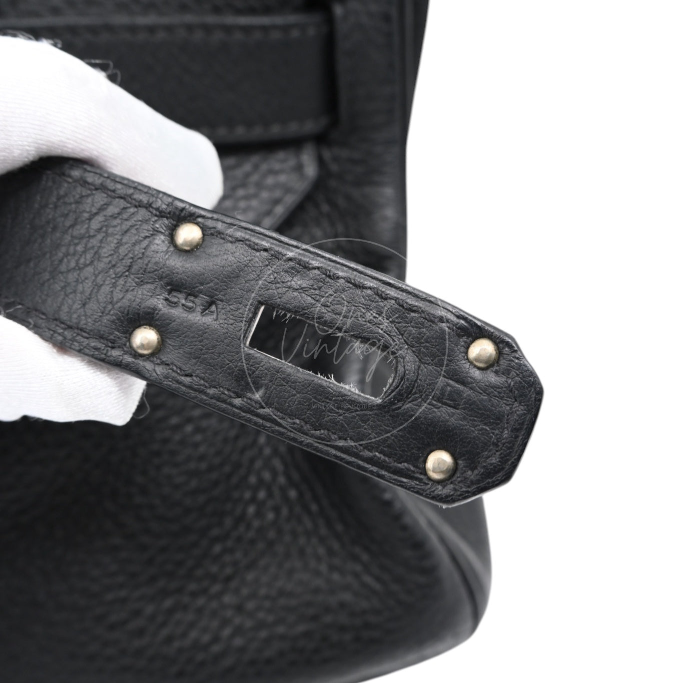 [Pre-owned] Hermes Birkin Shoulder Black Stamp Square L