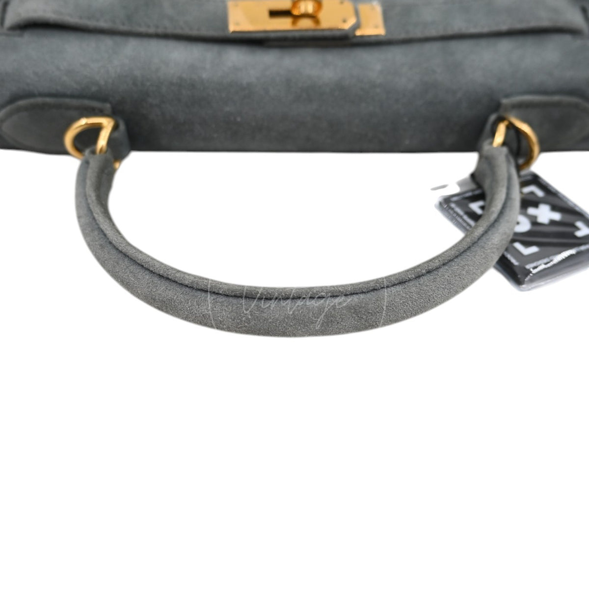 Hermes Kelly 28 Doblis Suede Gris GWH Square D