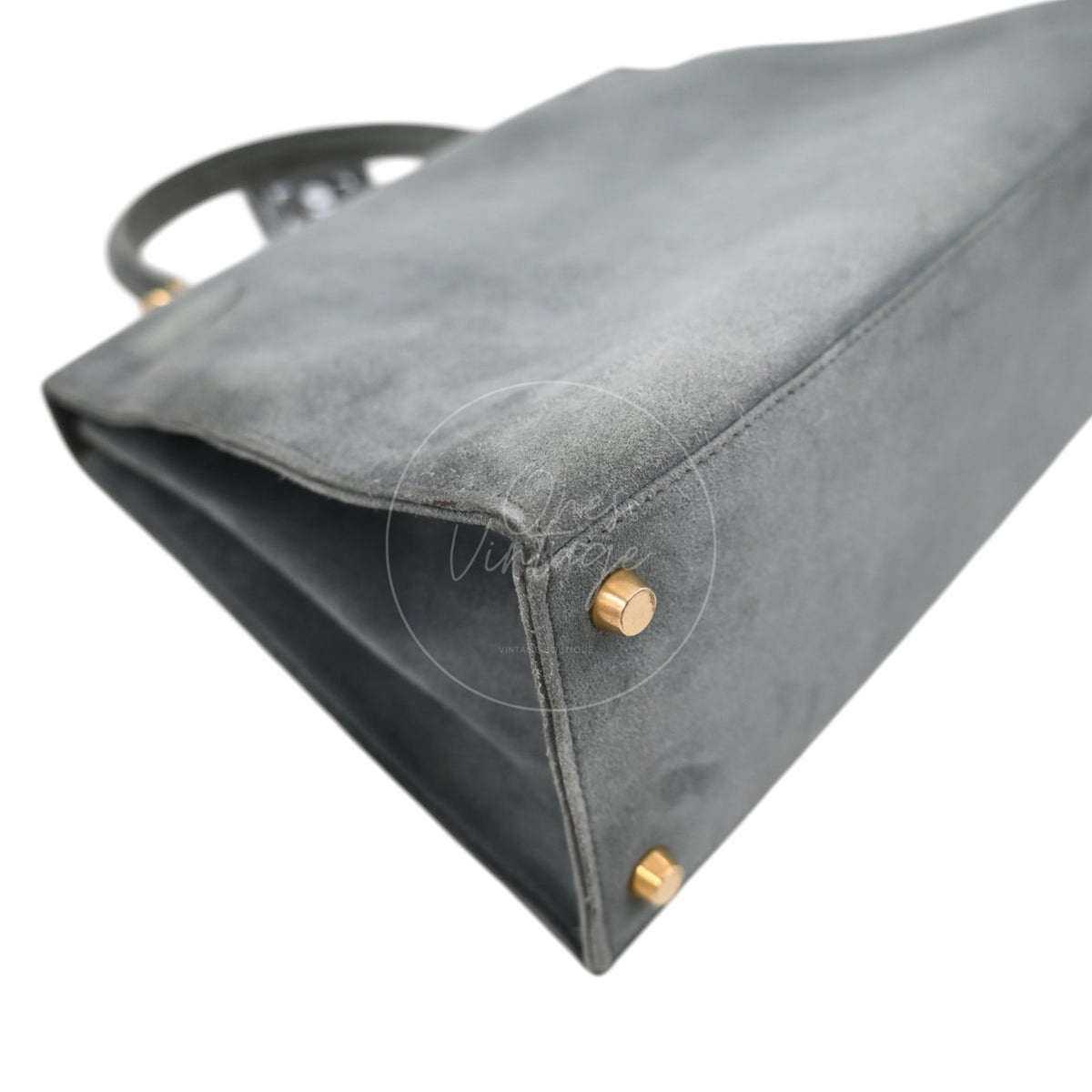 Hermes Kelly 28 Doblis Suede Gris GWH Square D