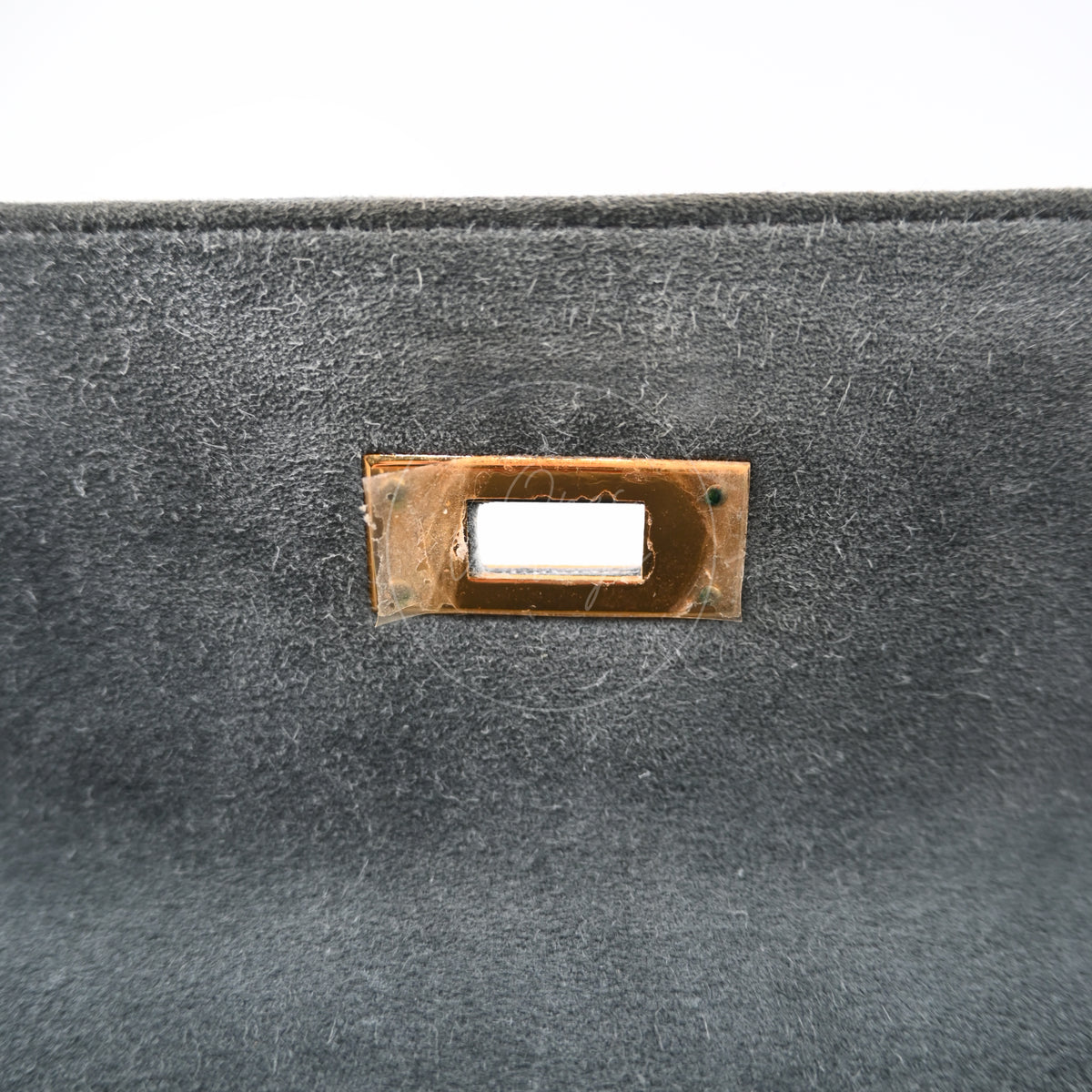 Hermes Kelly 28 Doblis Suede Gris GWH Square D