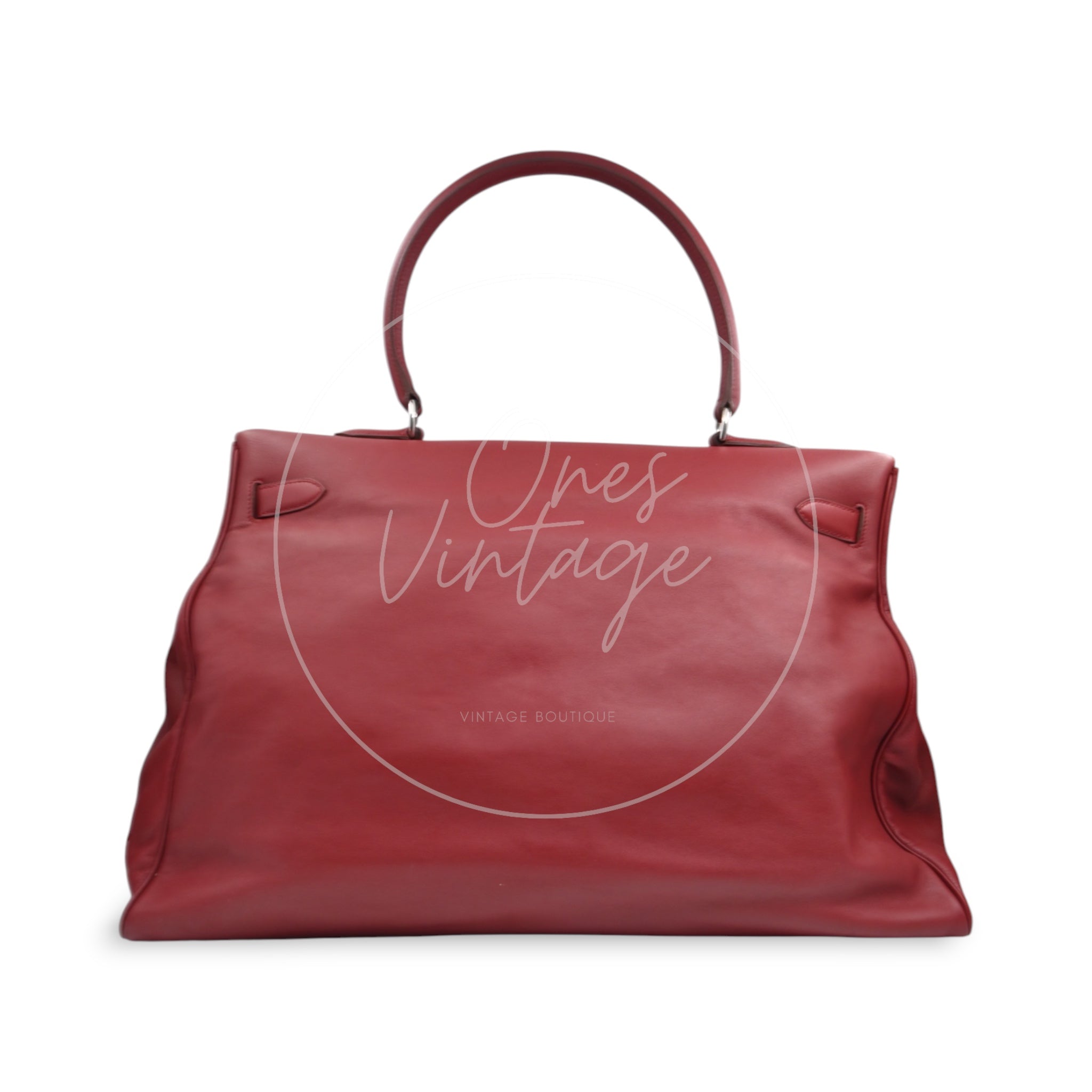 [Pre-owned] Hermes Kelly 50 Red PHW