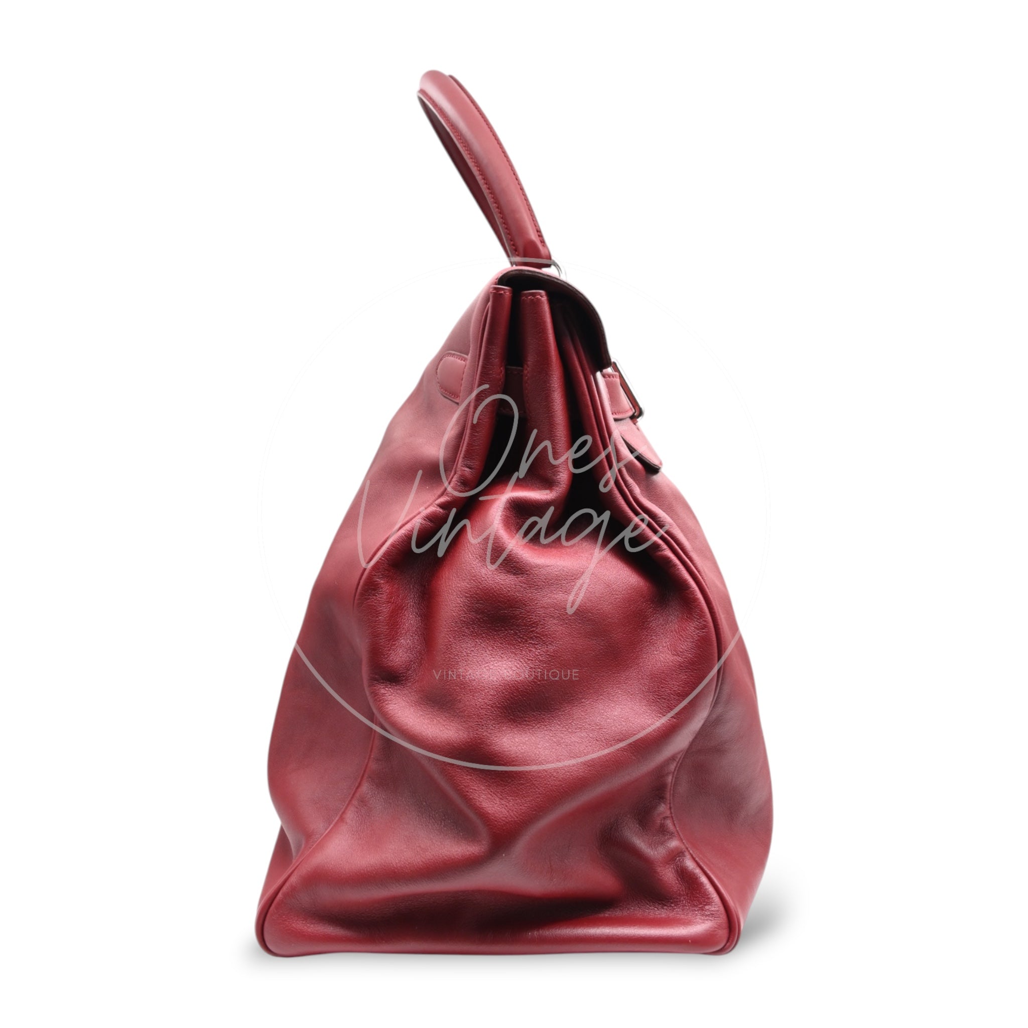 [Pre-owned] Hermes Kelly 50 Red PHW