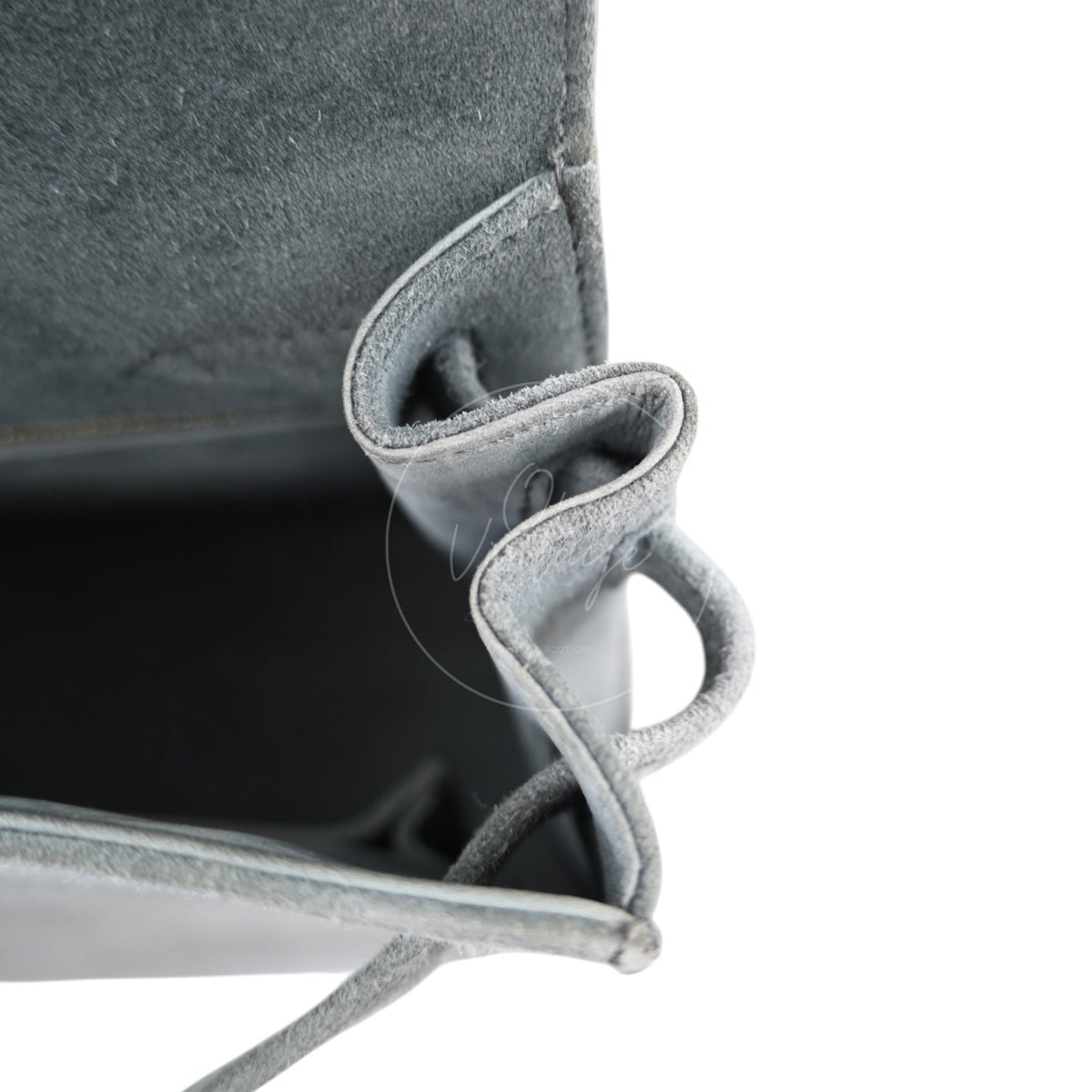 Hermes Kelly 28 Doblis Suede Gris GWH Square D