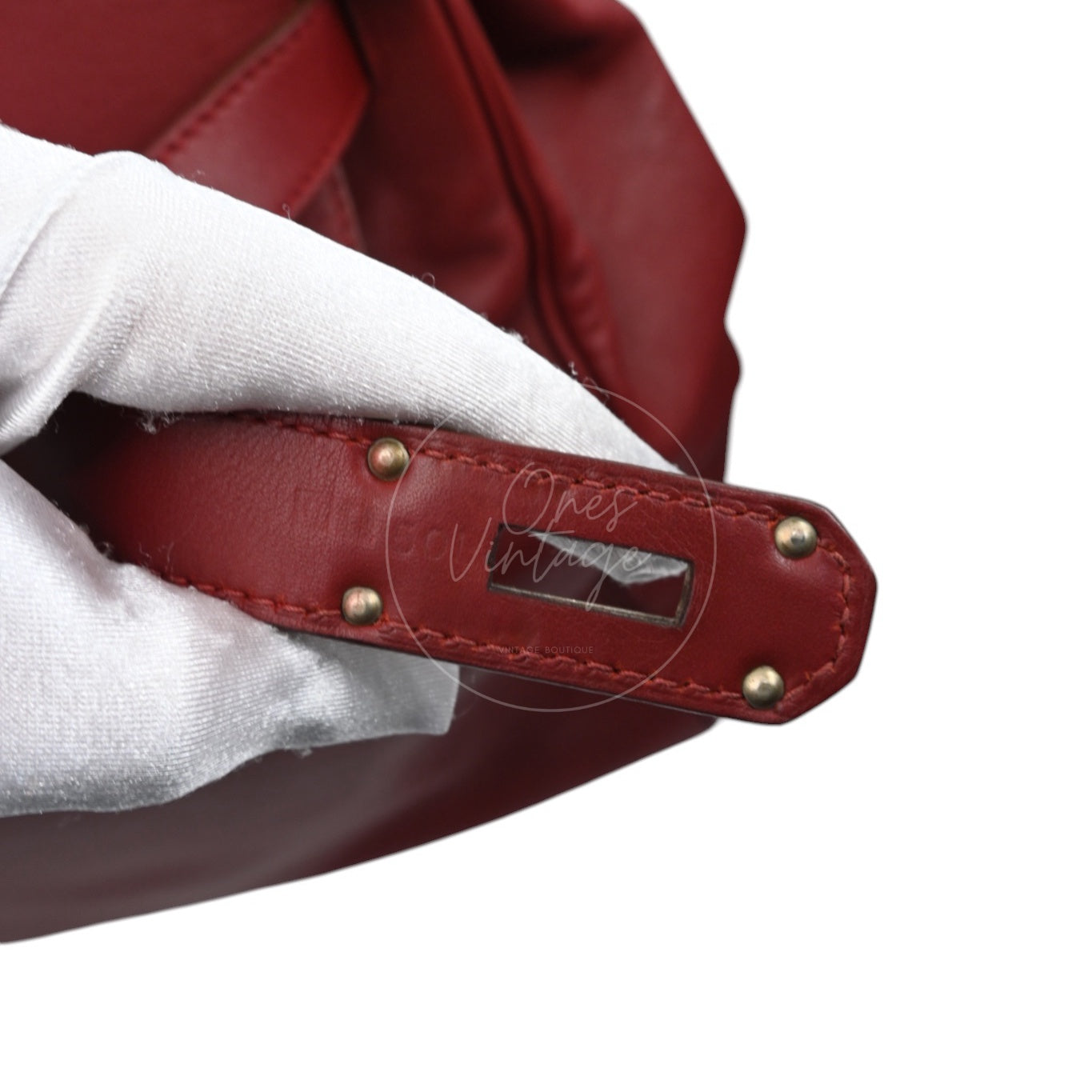 [Pre-owned] Hermes Kelly 50 Red PHW