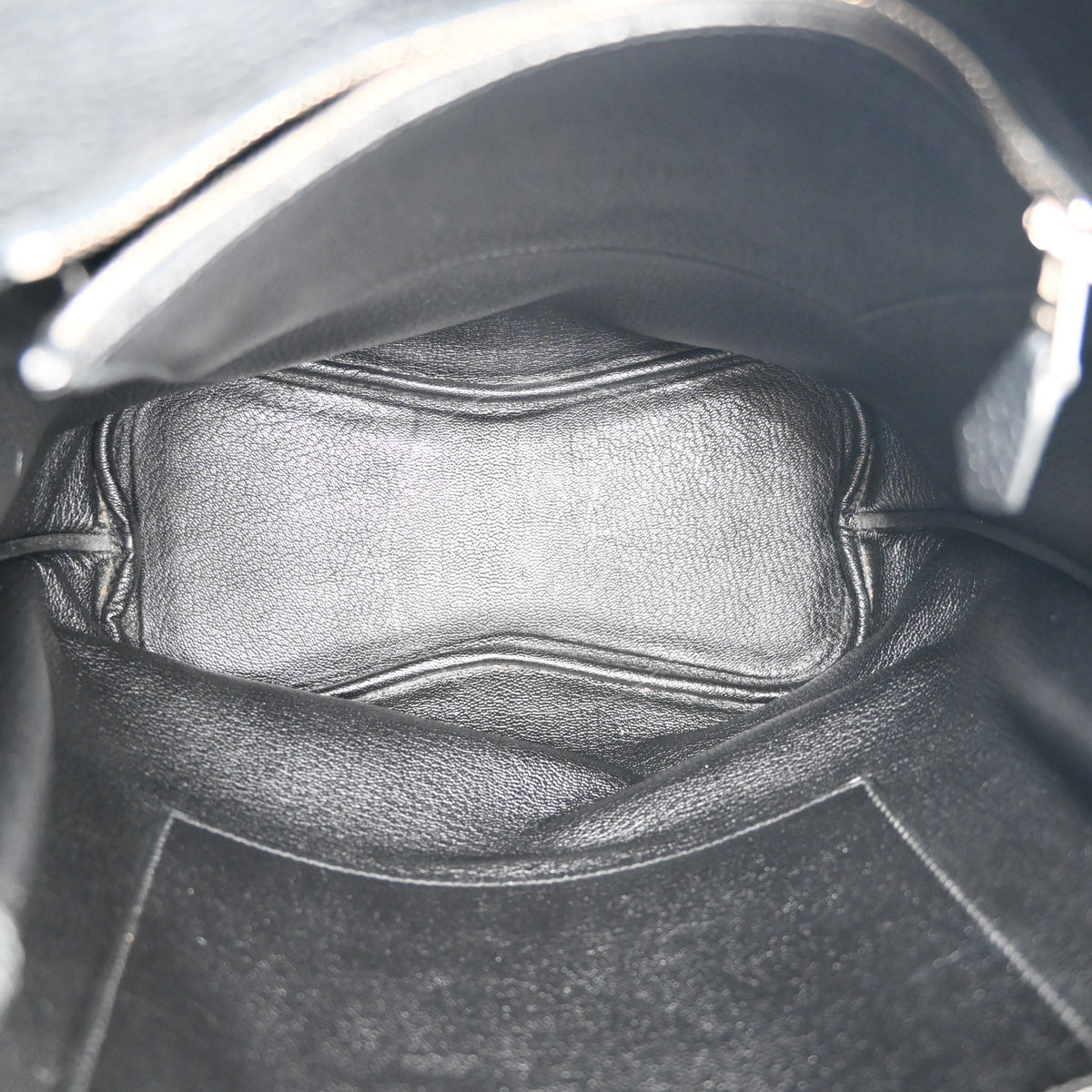 Hermes So Kelly 22 Black PHW Square L