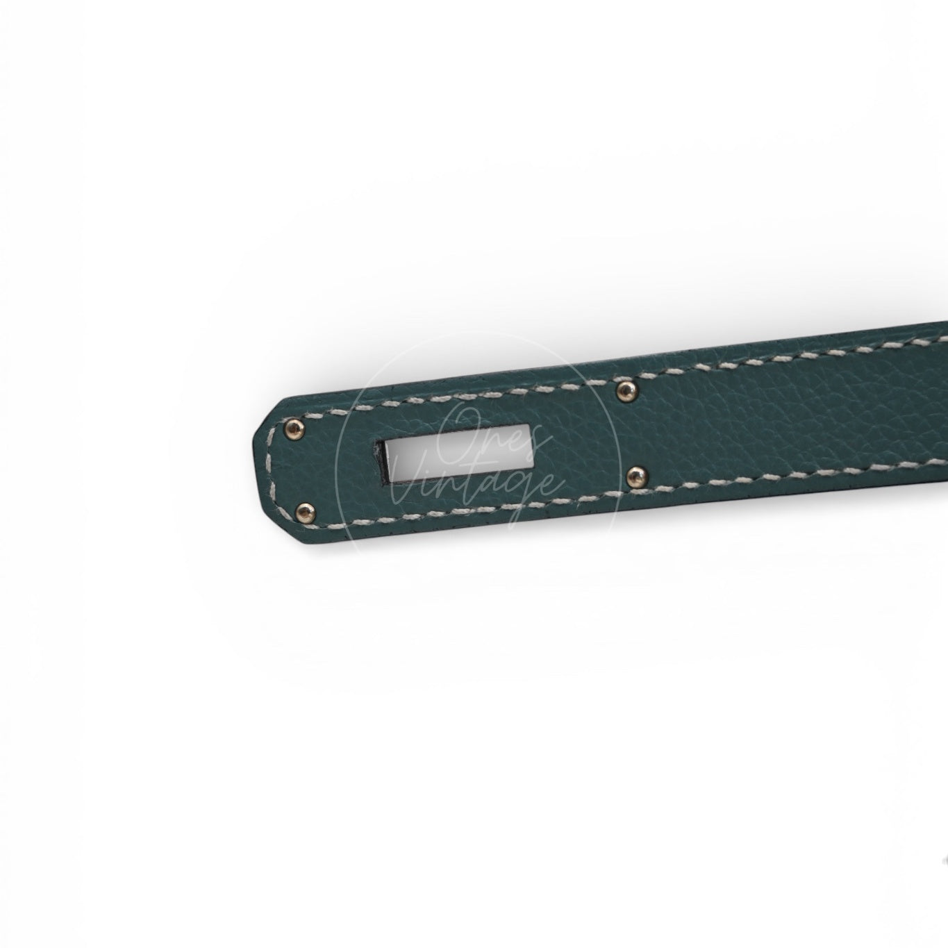 [Pre-owned] Hermes Kelly Ghillies 32 Turquoise Doblis Suede Clemence Evercolor Tricolour PHW Bag