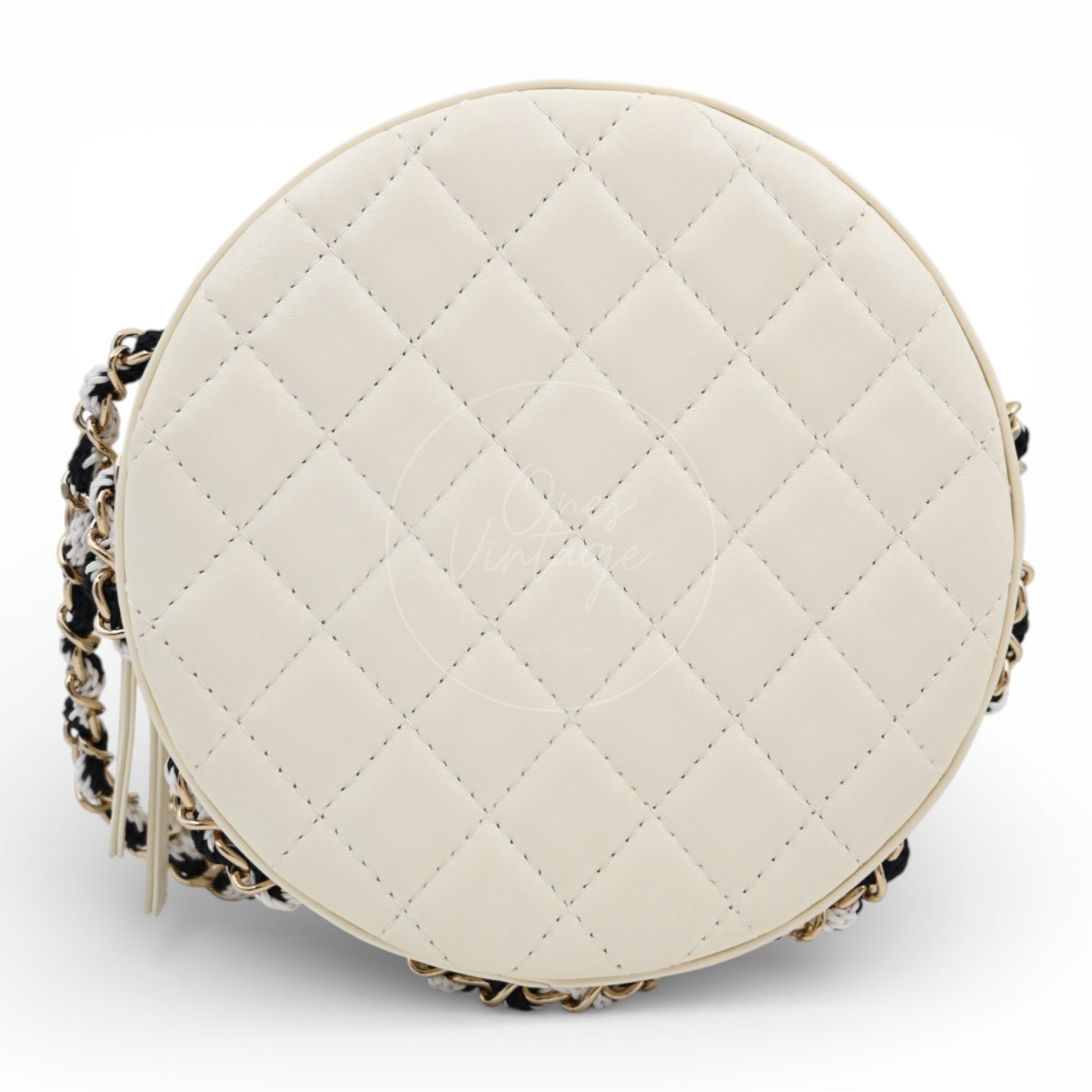 [Pre-owned] Chanel Coco Black Lifesaver Lambskin GHW Bag