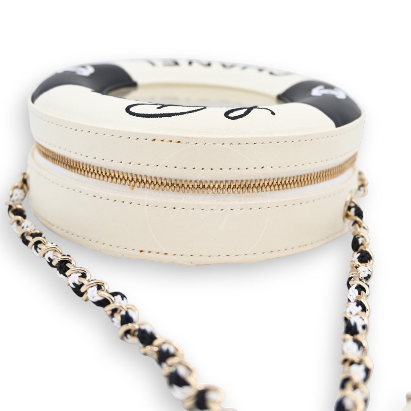 [Pre-owned] Chanel Coco Black Lifesaver Lambskin GHW Bag