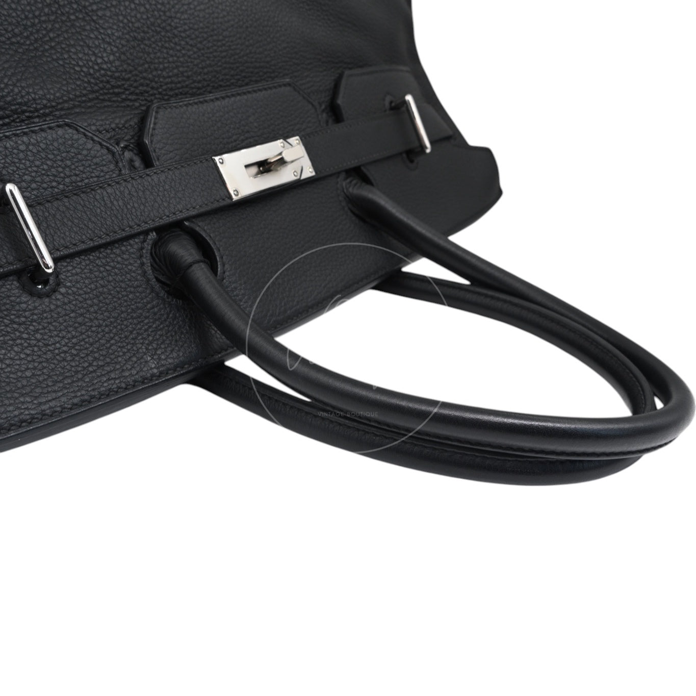 [Pre-owned] Hermes Birkin Shoulder Black Stamp Square L