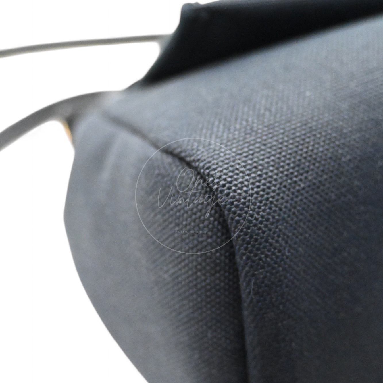 [Pre-owned] Hermes Herbag Zip 31 Black Canvas Swift GHW