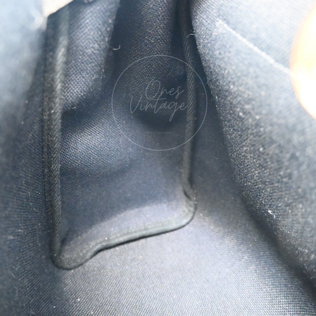 [Pre-owned] Hermes Herbag Zip 31 Black Canvas Swift GHW