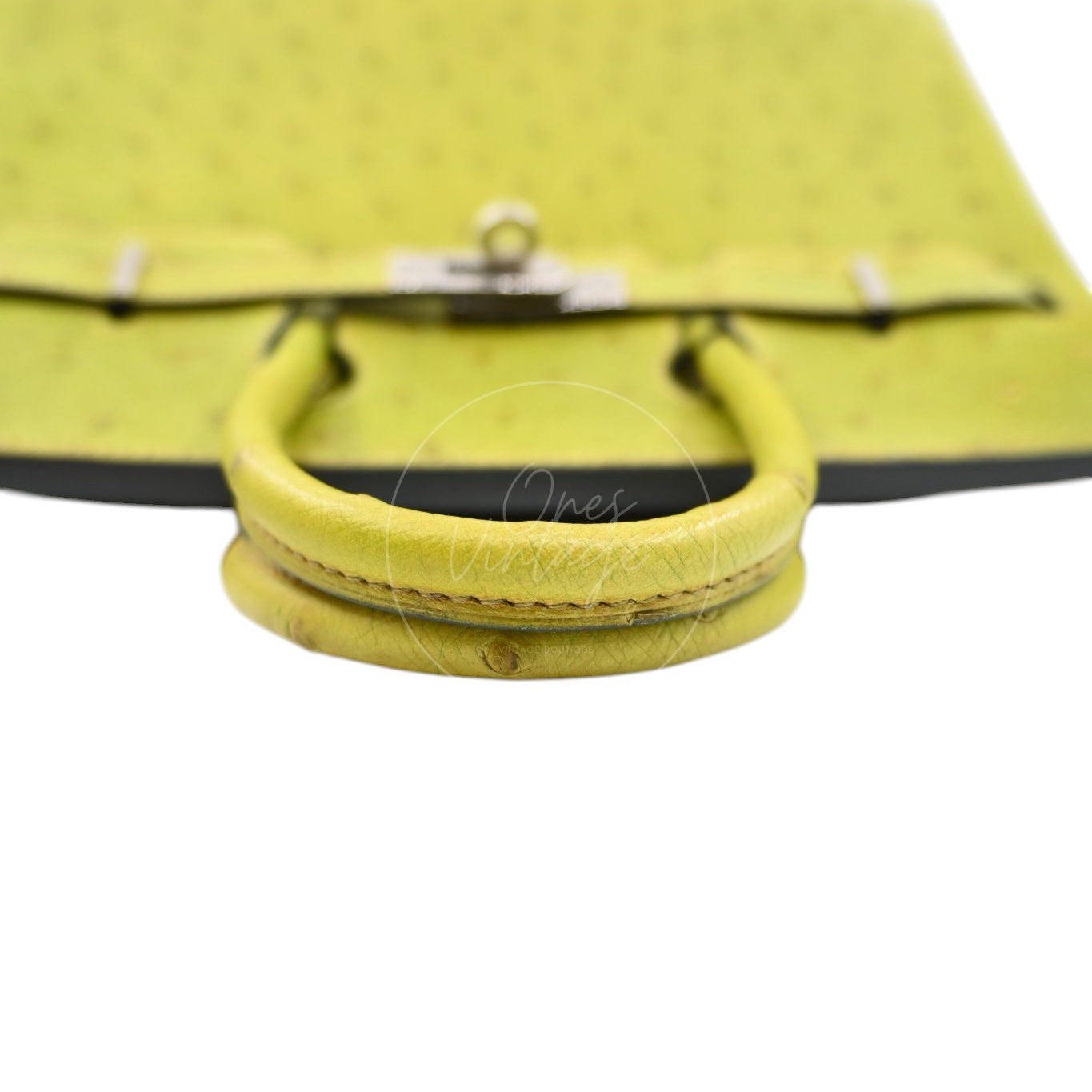 Hermes Birkin 25 Ostrich PHW Green Square J