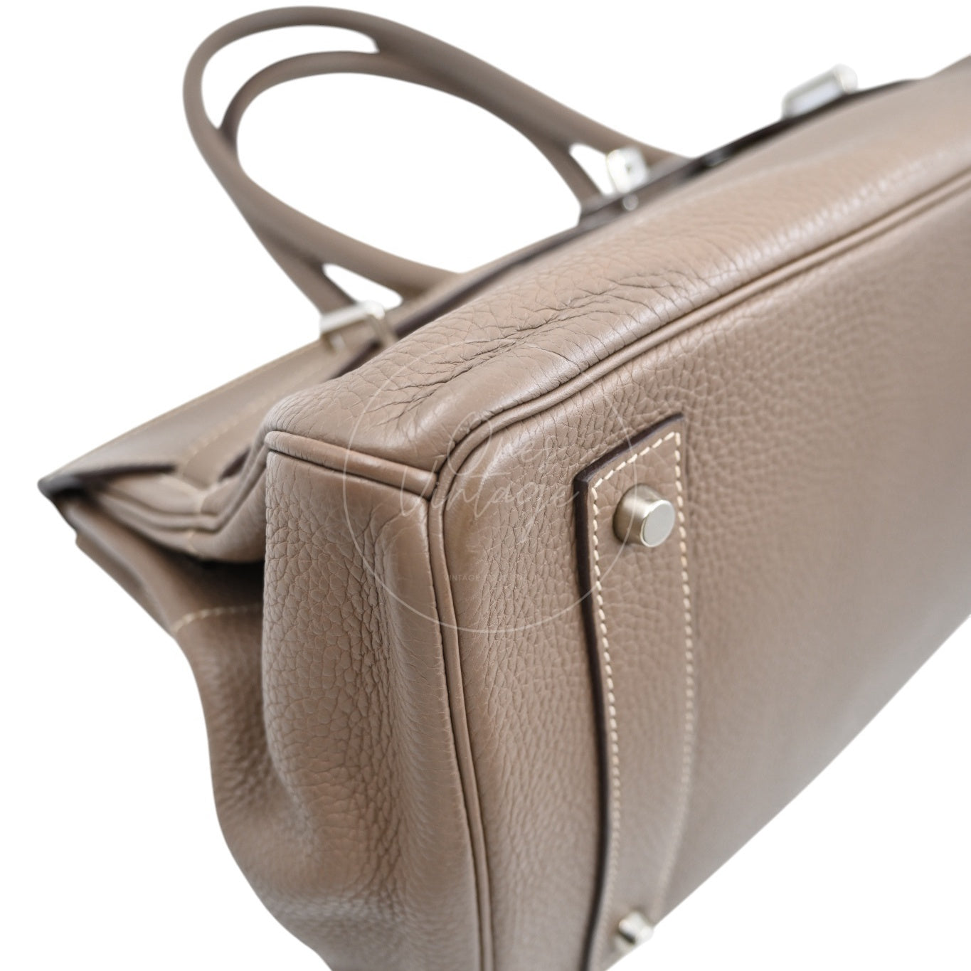 [Pre-owned] Hermes Birkin Shoulder Etoupe Togo PHW Stamp Square I