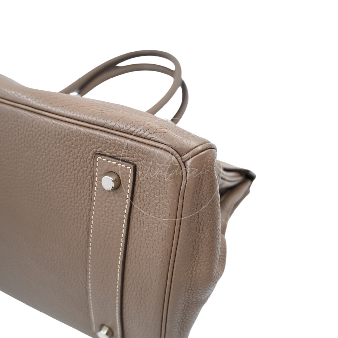 [Pre-owned] Hermes Birkin Shoulder Etoupe Togo PHW Stamp Square I