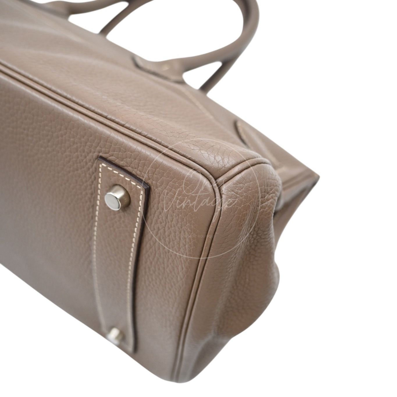 [Pre-owned] Hermes Birkin Shoulder Etoupe Togo PHW Stamp Square I