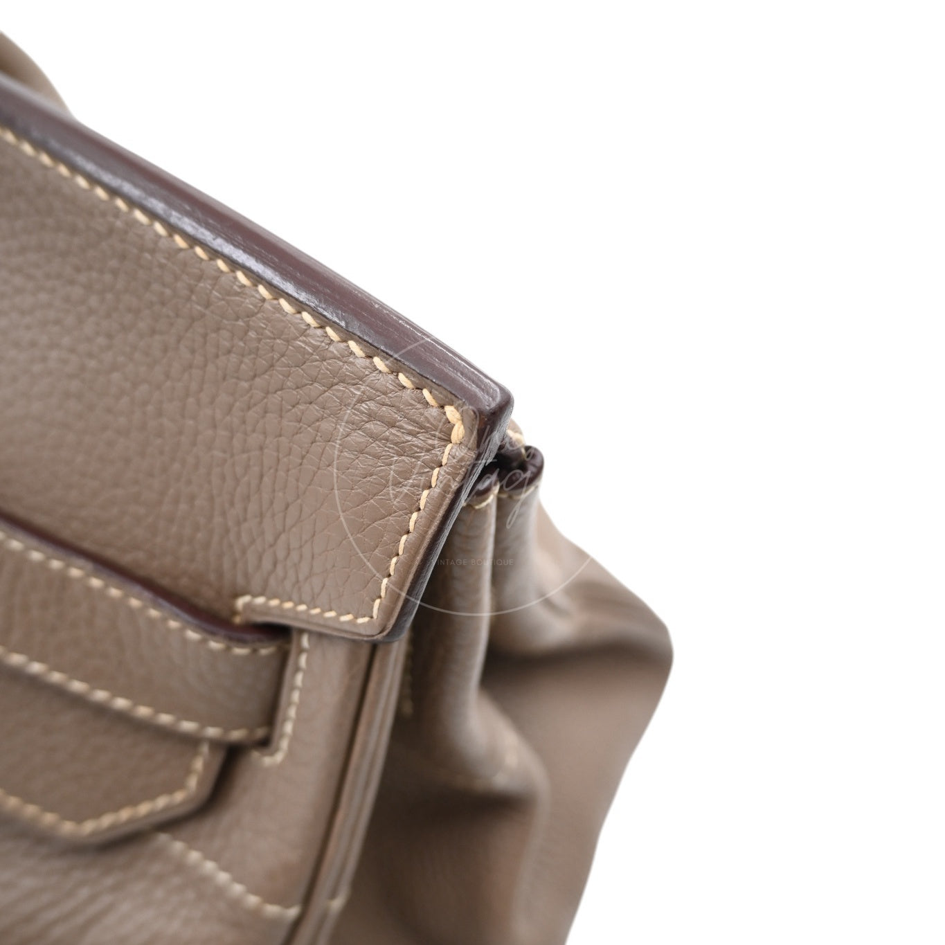 [Pre-owned] Hermes Birkin Shoulder Etoupe Togo PHW Stamp Square I