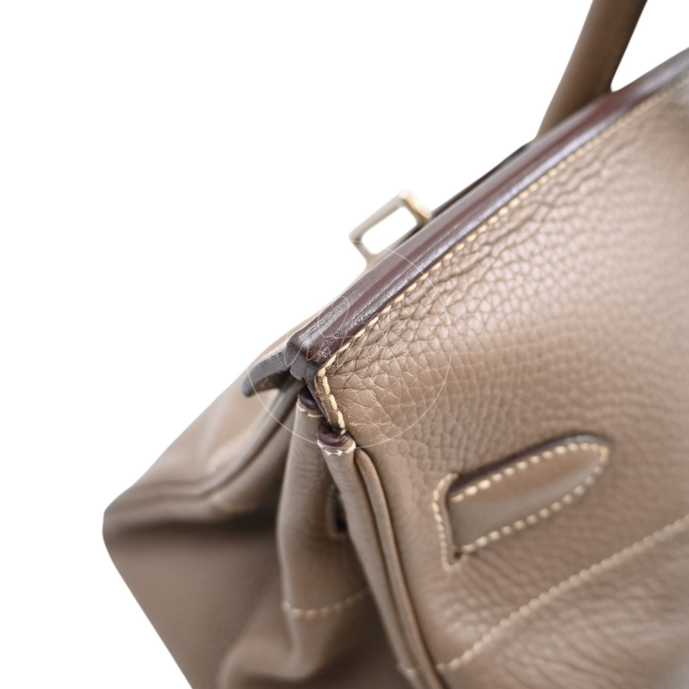 [Pre-owned] Hermes Birkin Shoulder Etoupe Togo PHW Stamp Square I