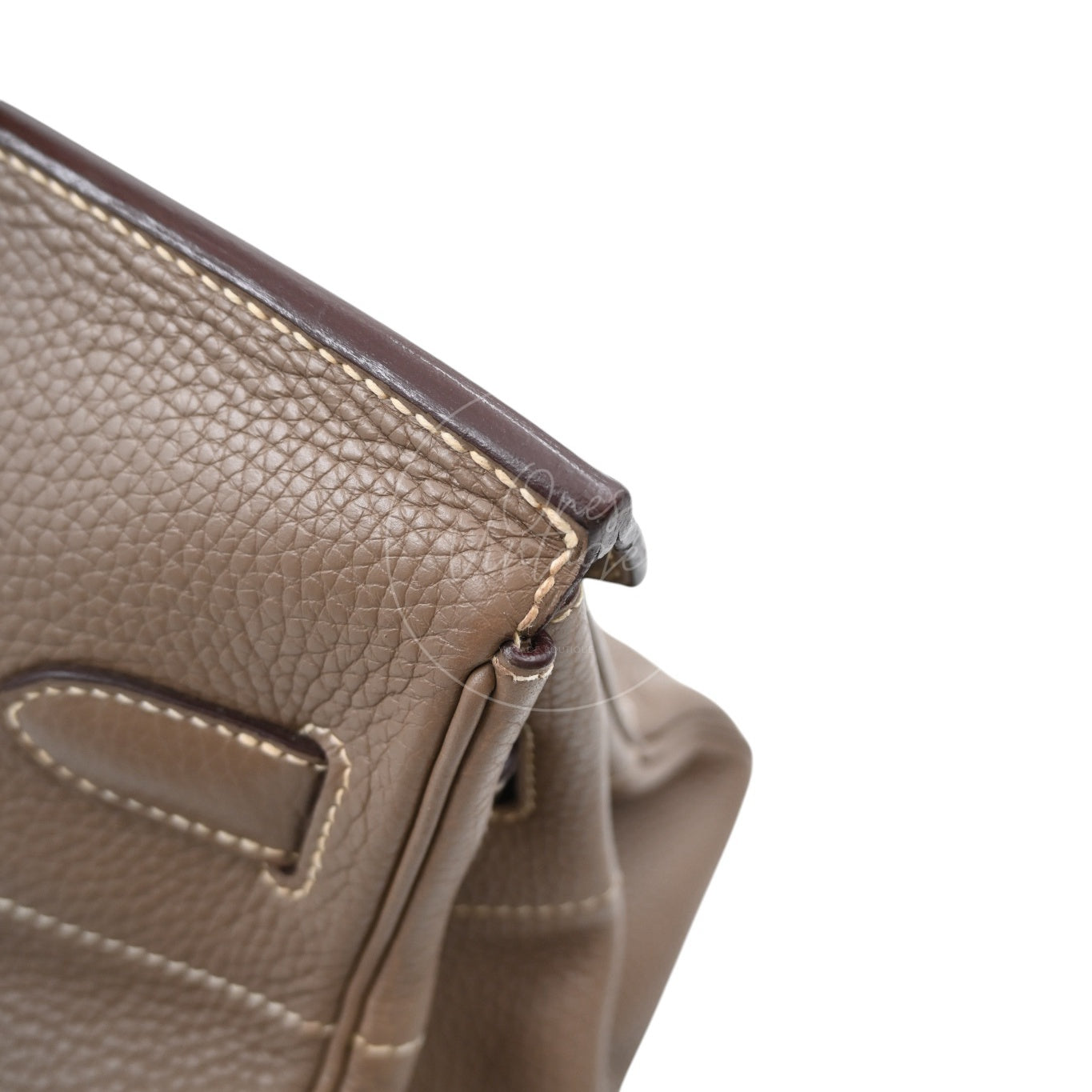 [Pre-owned] Hermes Birkin Shoulder Etoupe Togo PHW Stamp Square I