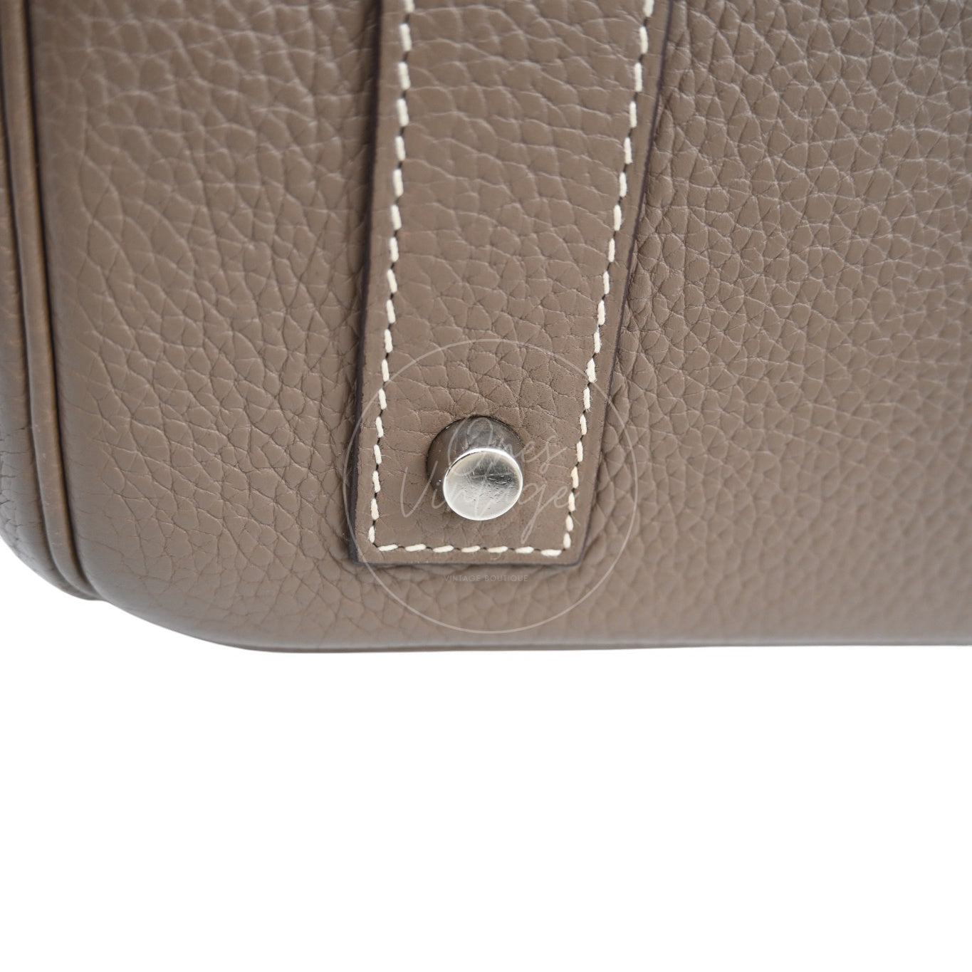 [Pre-owned] Hermes Birkin Shoulder Etoupe Togo PHW Stamp Square I