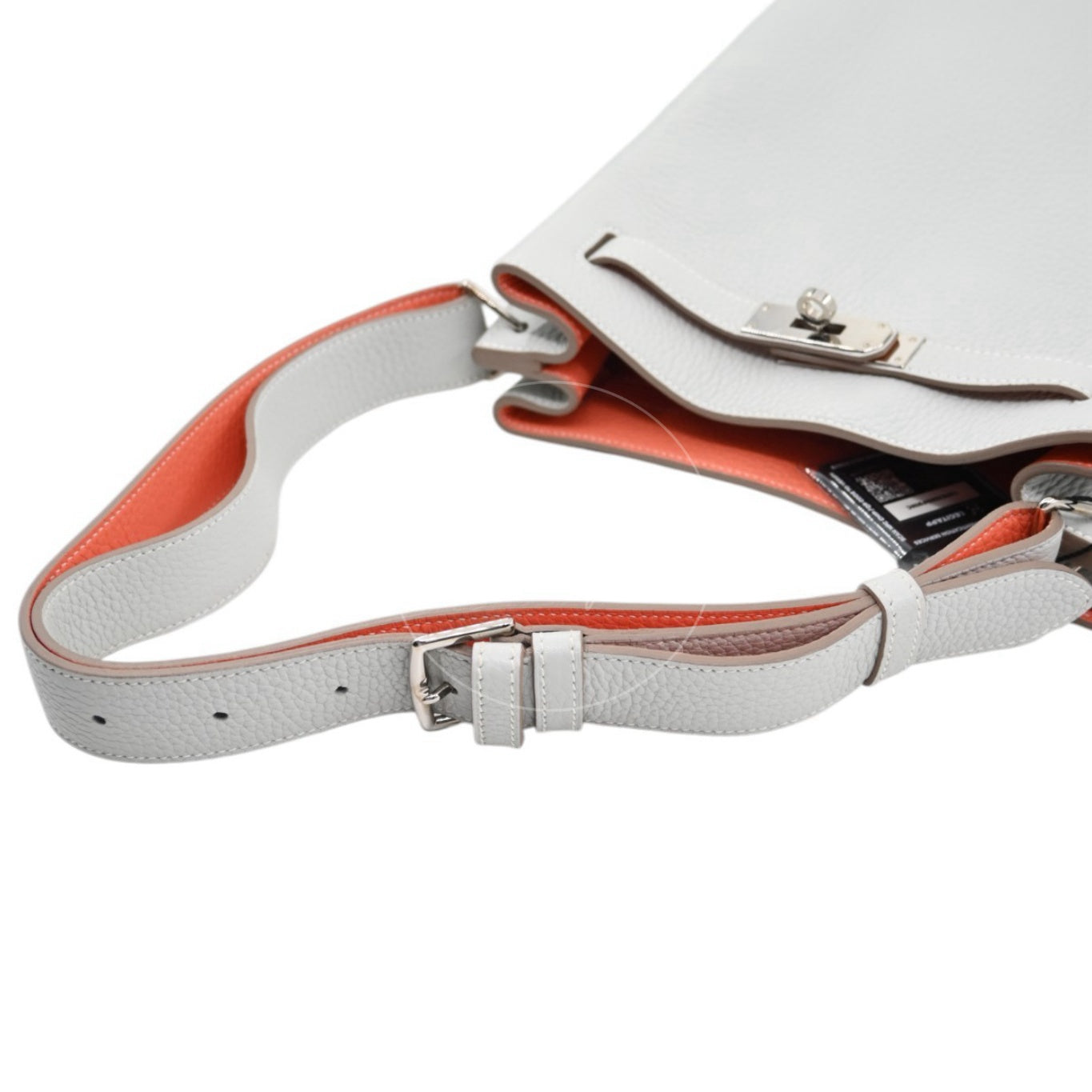 Hermes So Kelly 22 PHW Square Q Gris Pearl