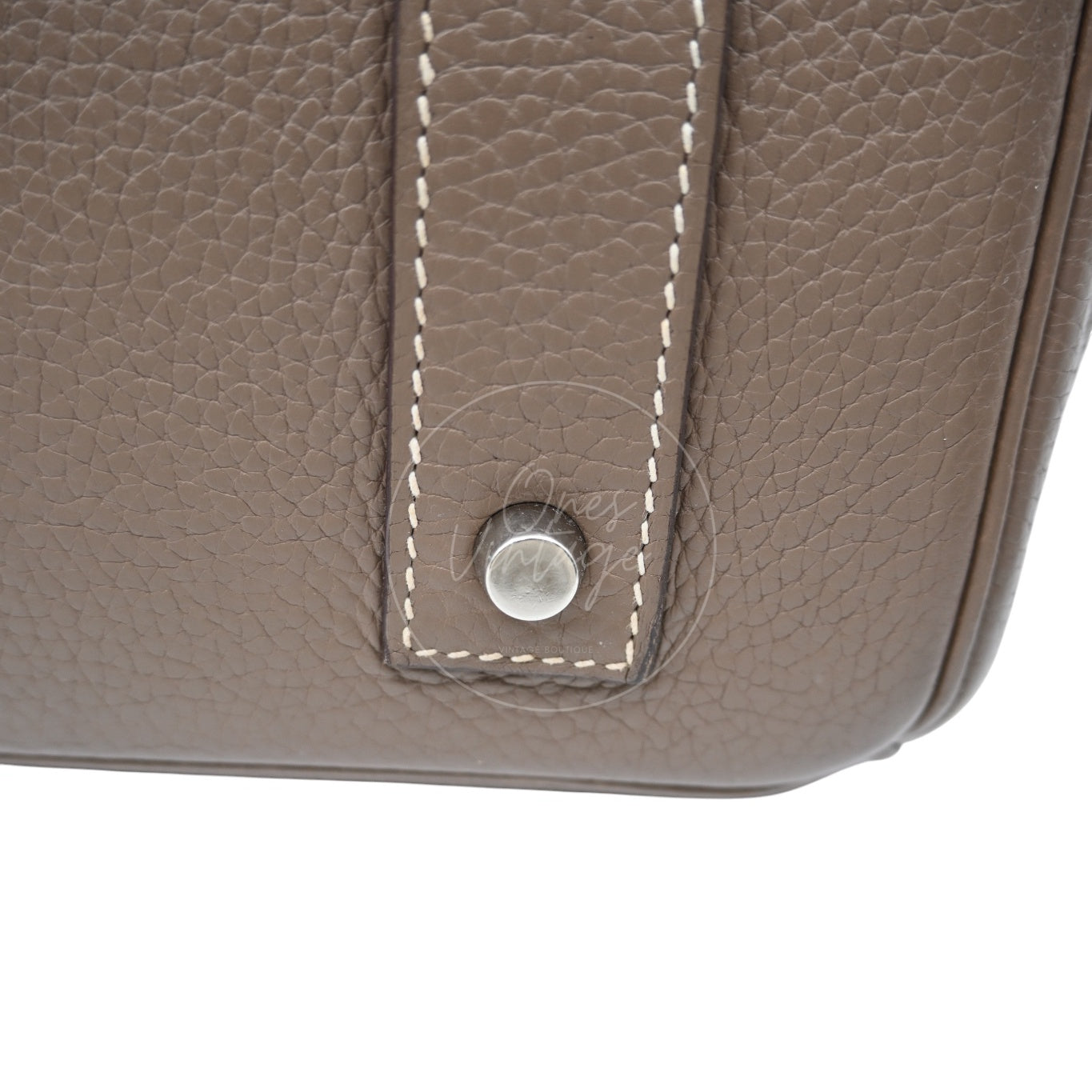 [Pre-owned] Hermes Birkin Shoulder Etoupe Togo PHW Stamp Square I