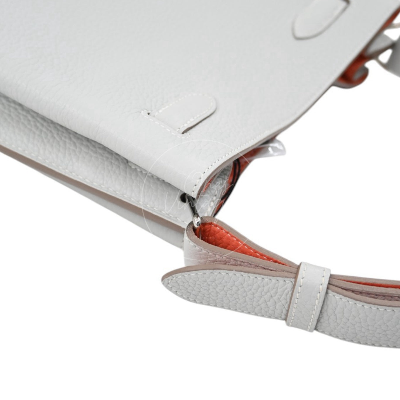 Hermes So Kelly 22 PHW Square Q Gris Pearl