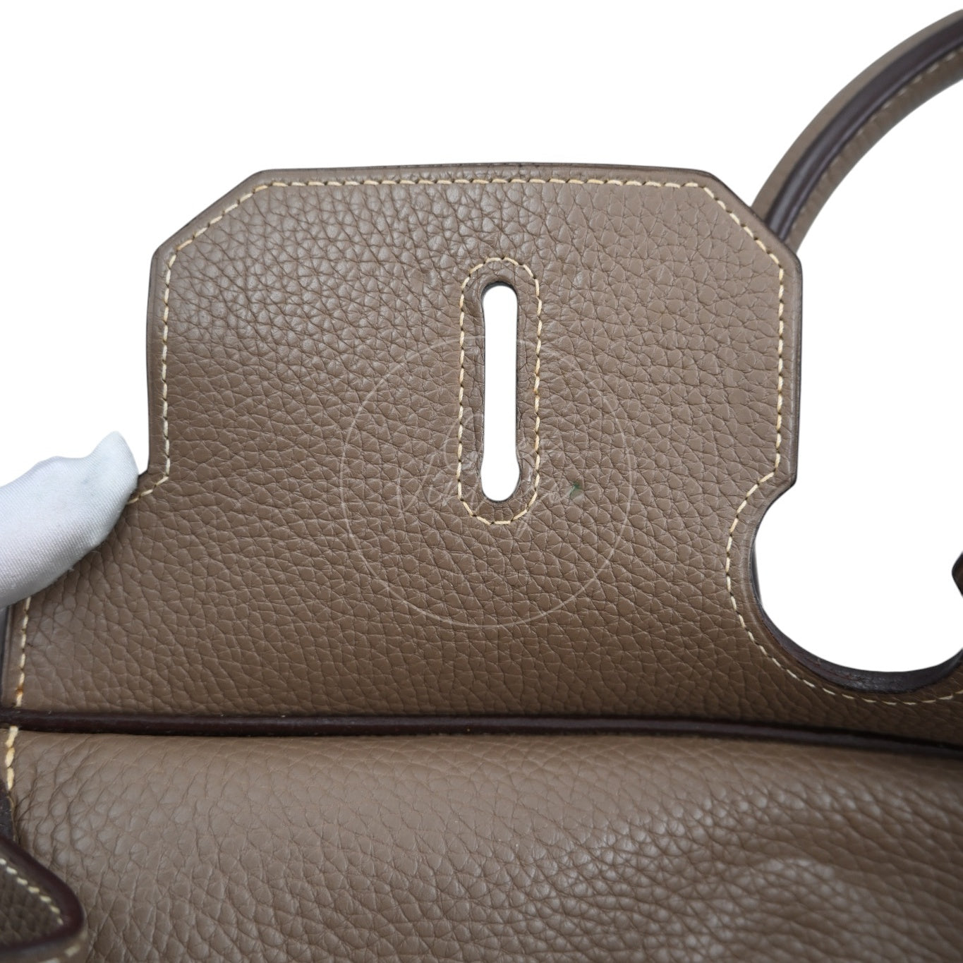 [Pre-owned] Hermes Birkin Shoulder Etoupe Togo PHW Stamp Square I