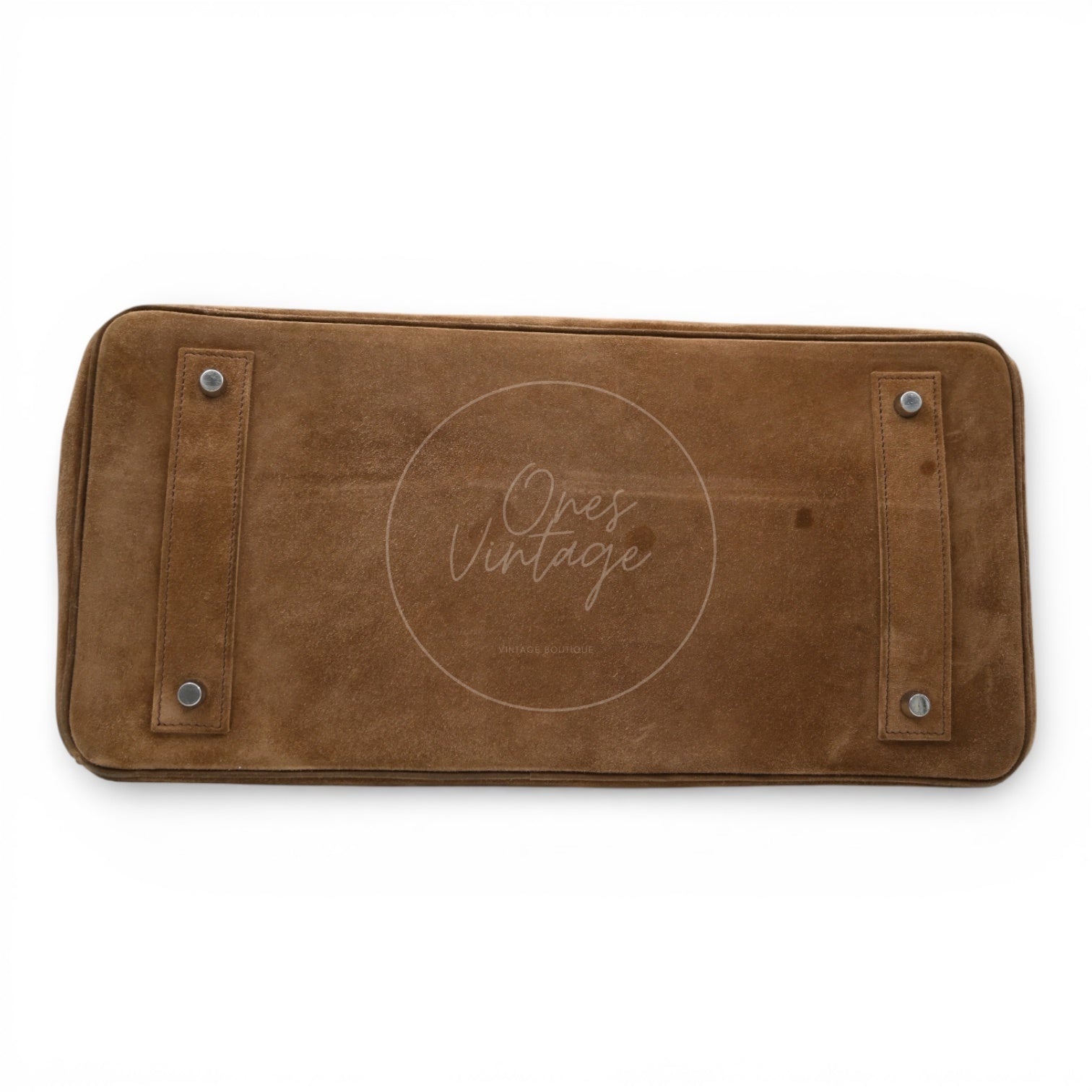 [Pre-owned] Hermes Birkin Shoulder Doblis Suede Brown Bag