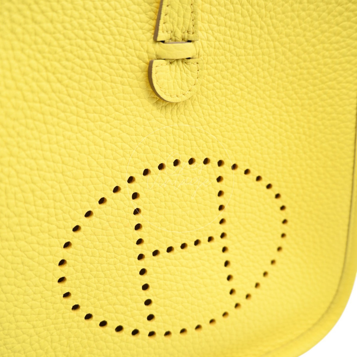 Hermes Evelyne TPM Lime Clemence PHW Stamp W
