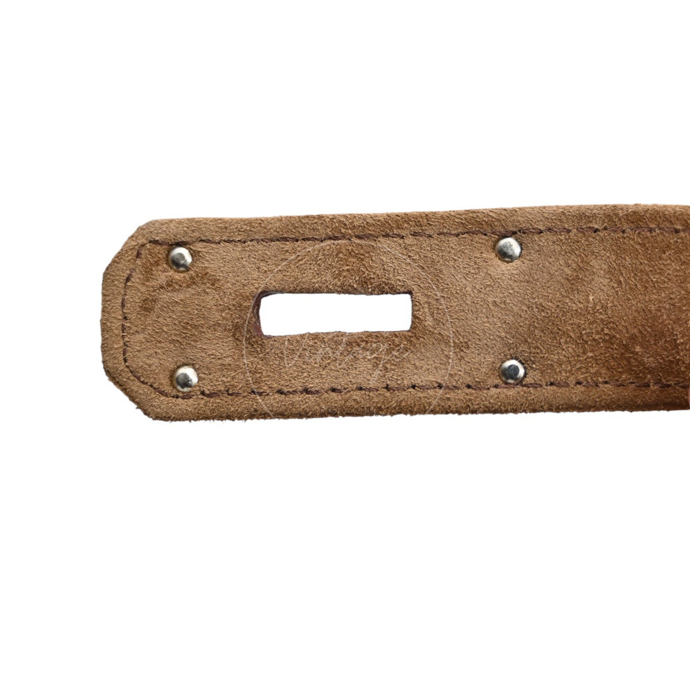 [Pre-owned] Hermes Birkin Shoulder Doblis Suede Brown Bag