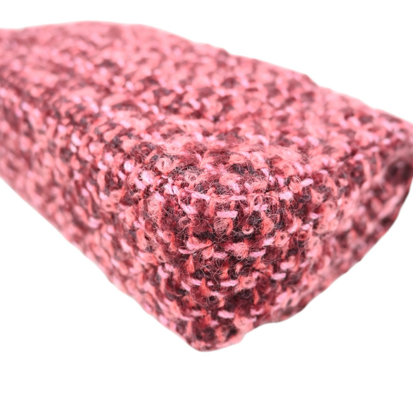 Chanel Burgundy and Pink Classic Double Flap 26 in Tweed Quilted Canvas Series 20