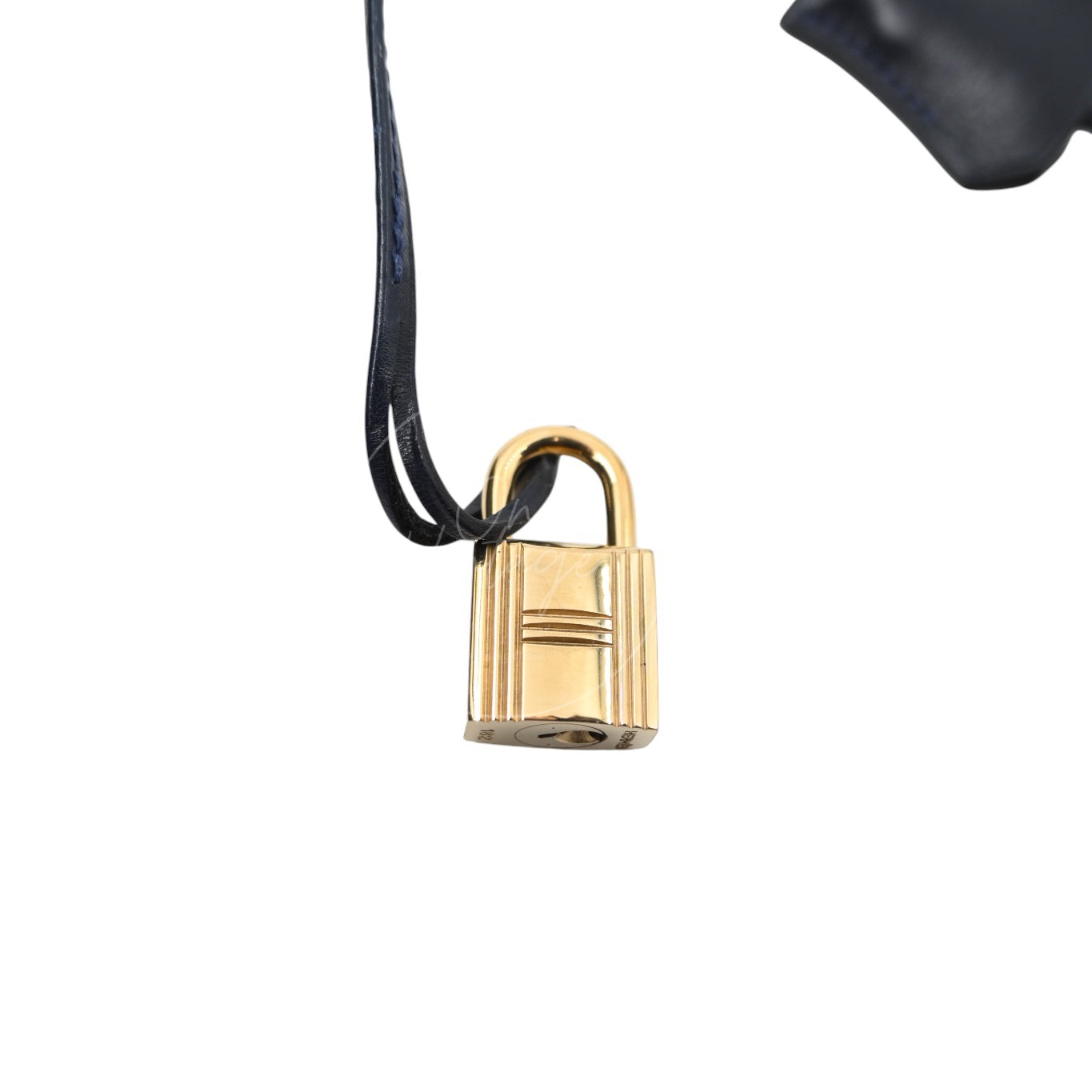 [Pre-owned] Hermes Kelly 32 K32 Stamp Circle W Navy GHW